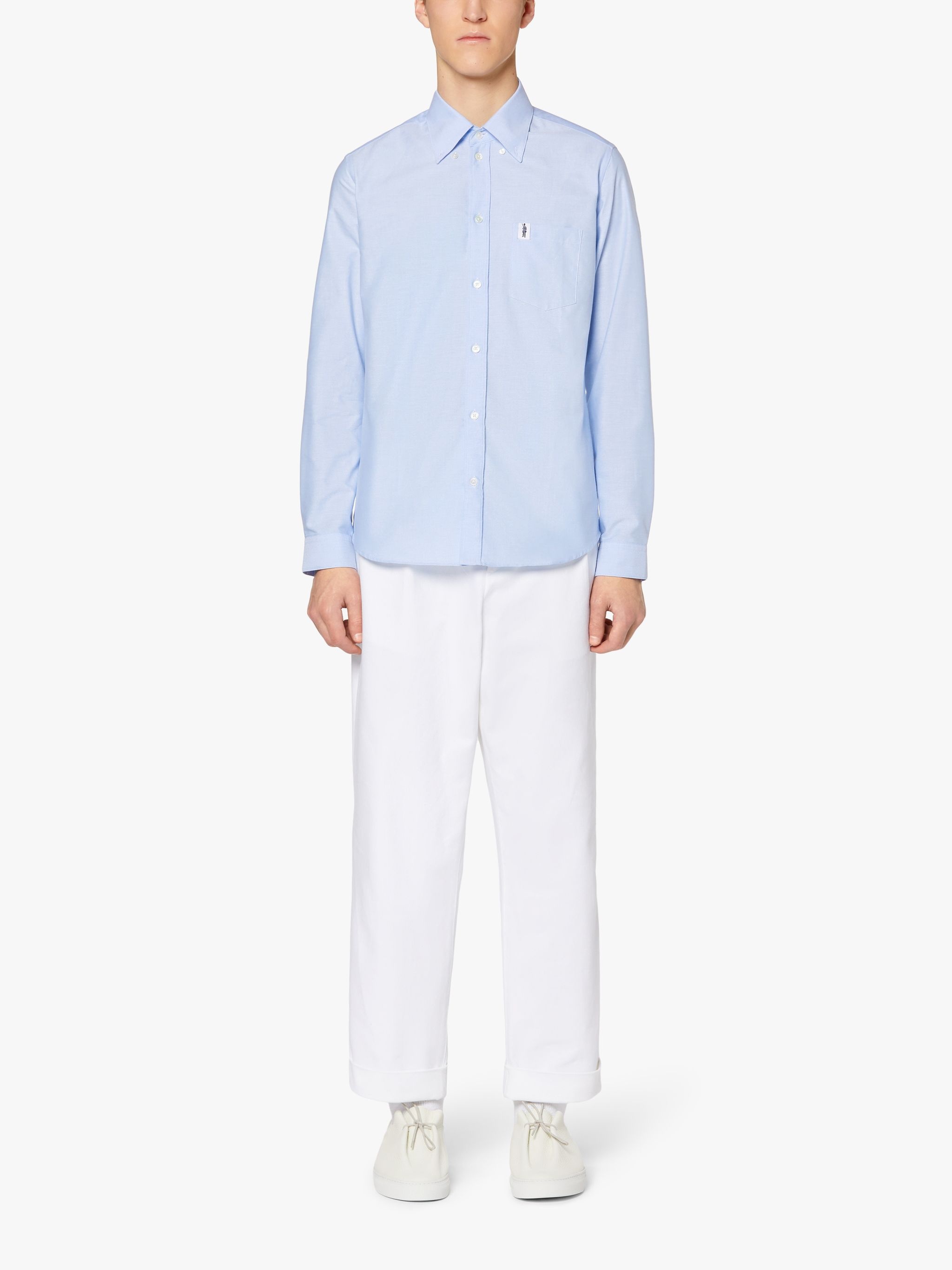 BLOOMSBURY BLUE COTTON OXFORD SHIRT | GSC-103 - 2