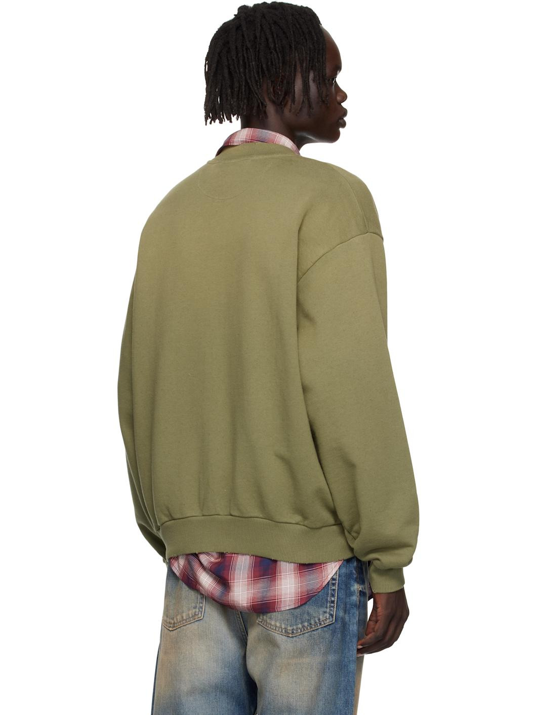 Green Zip-Up Cardigan - 3