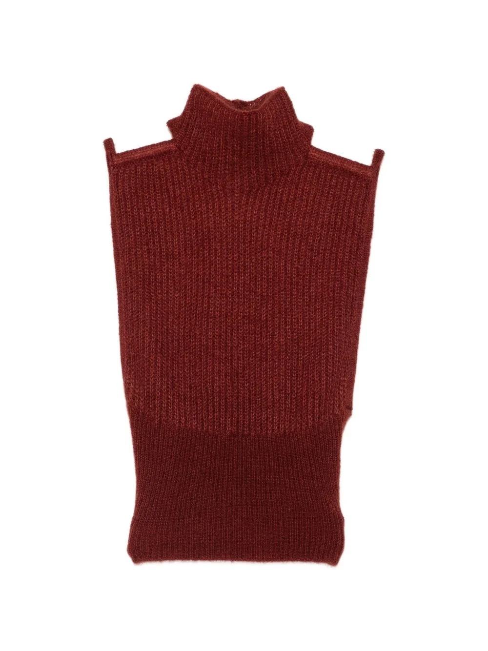 Wool high-neck vest - 1