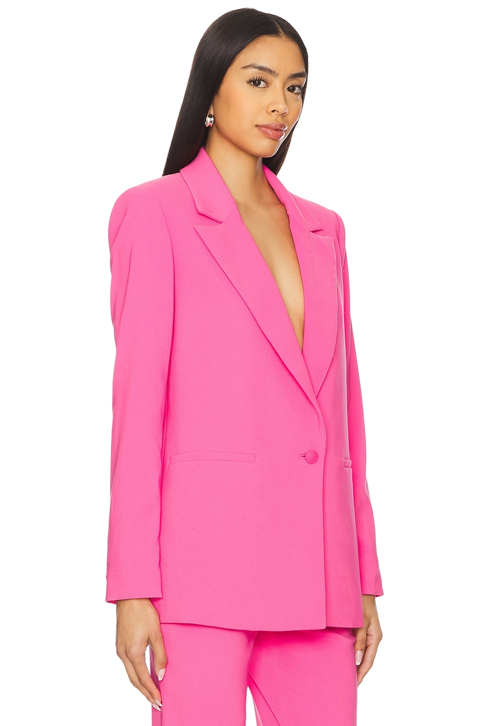 Denny Notch Collar Boyfriend Blazer - 2