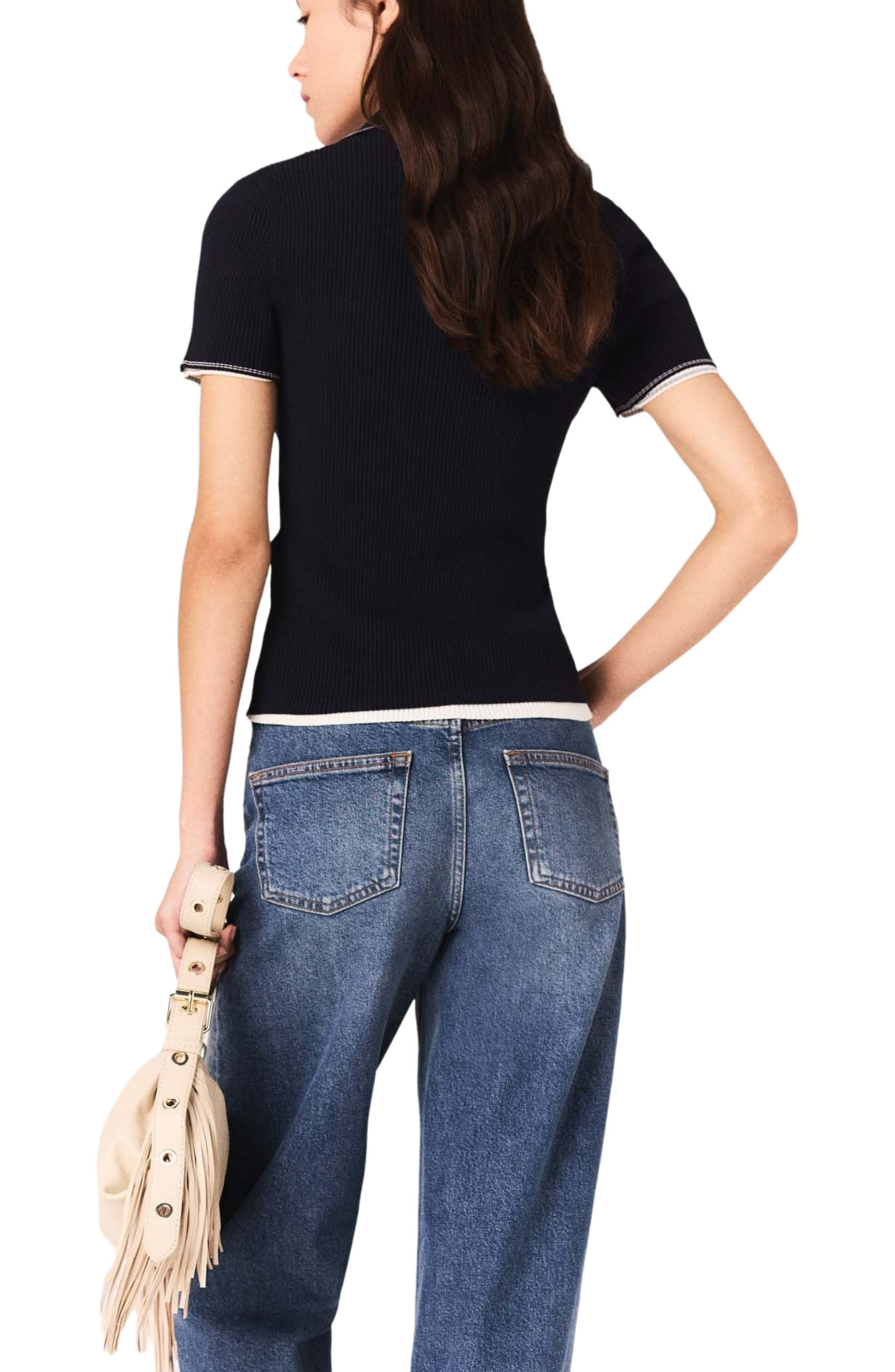 maje Short-sleeve polo shirt in Navy at Nordstrom - 2