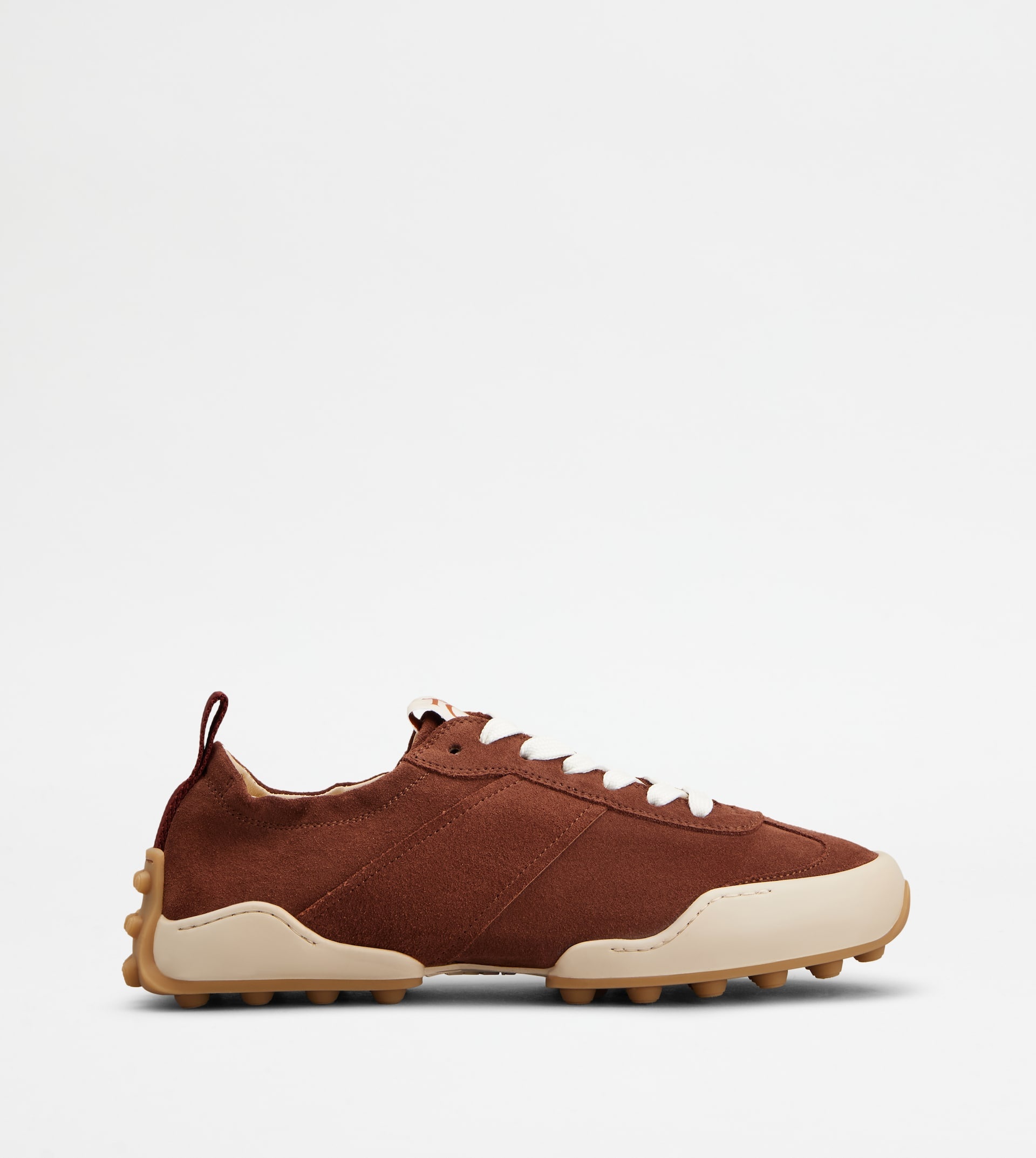 SNEAKERS IN SUEDE - BROWN - 1
