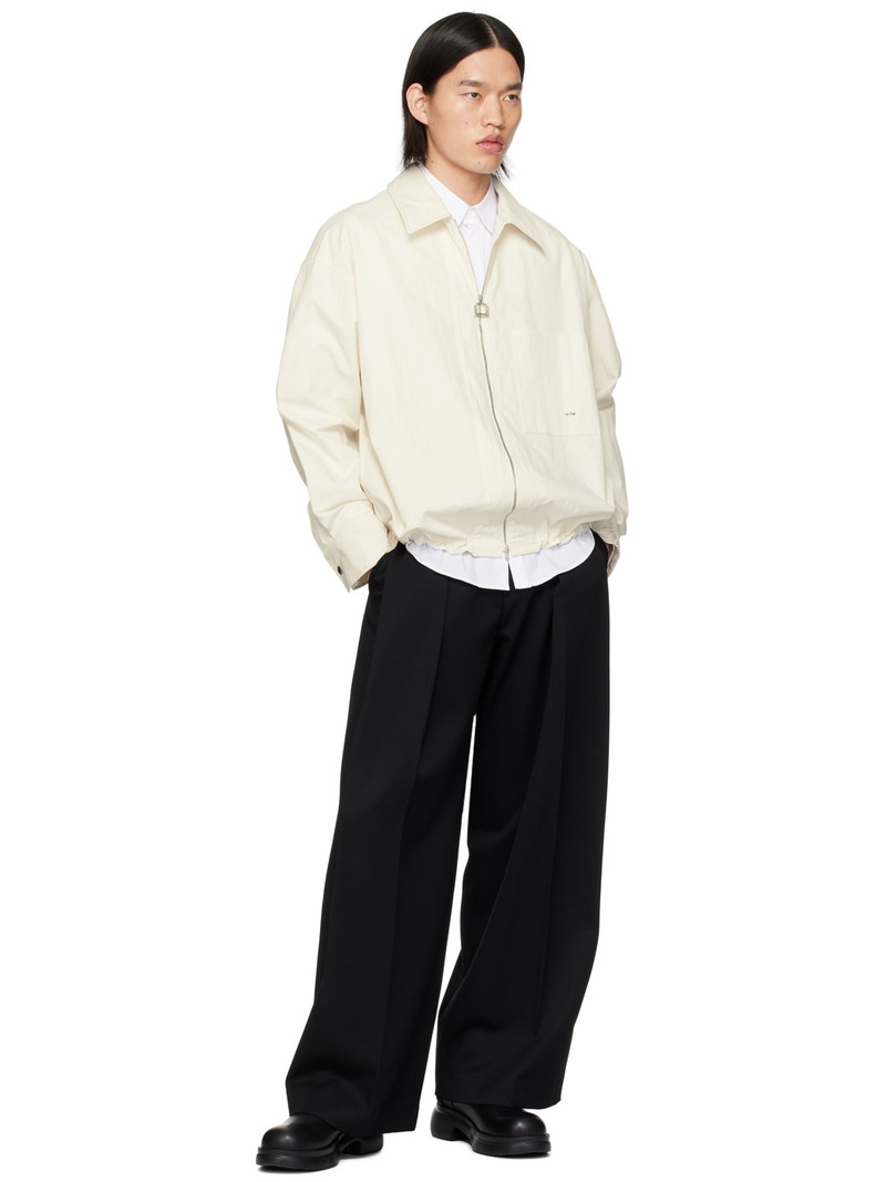 Wooyoungmi Off-White Zip Up Shirt outlook