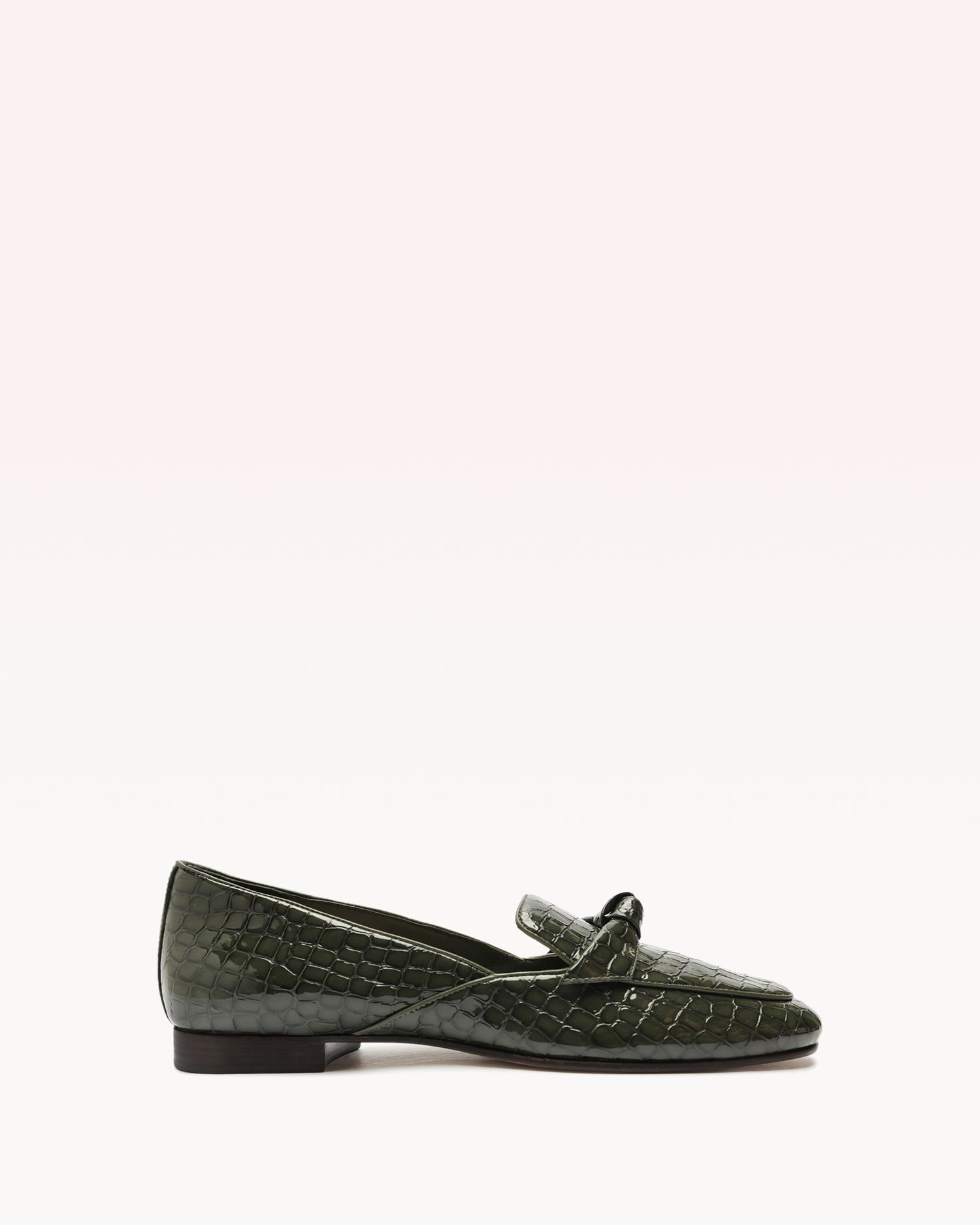 CLARITA BELGIAN CROCCO LOAFER SAGE LEAF - 1