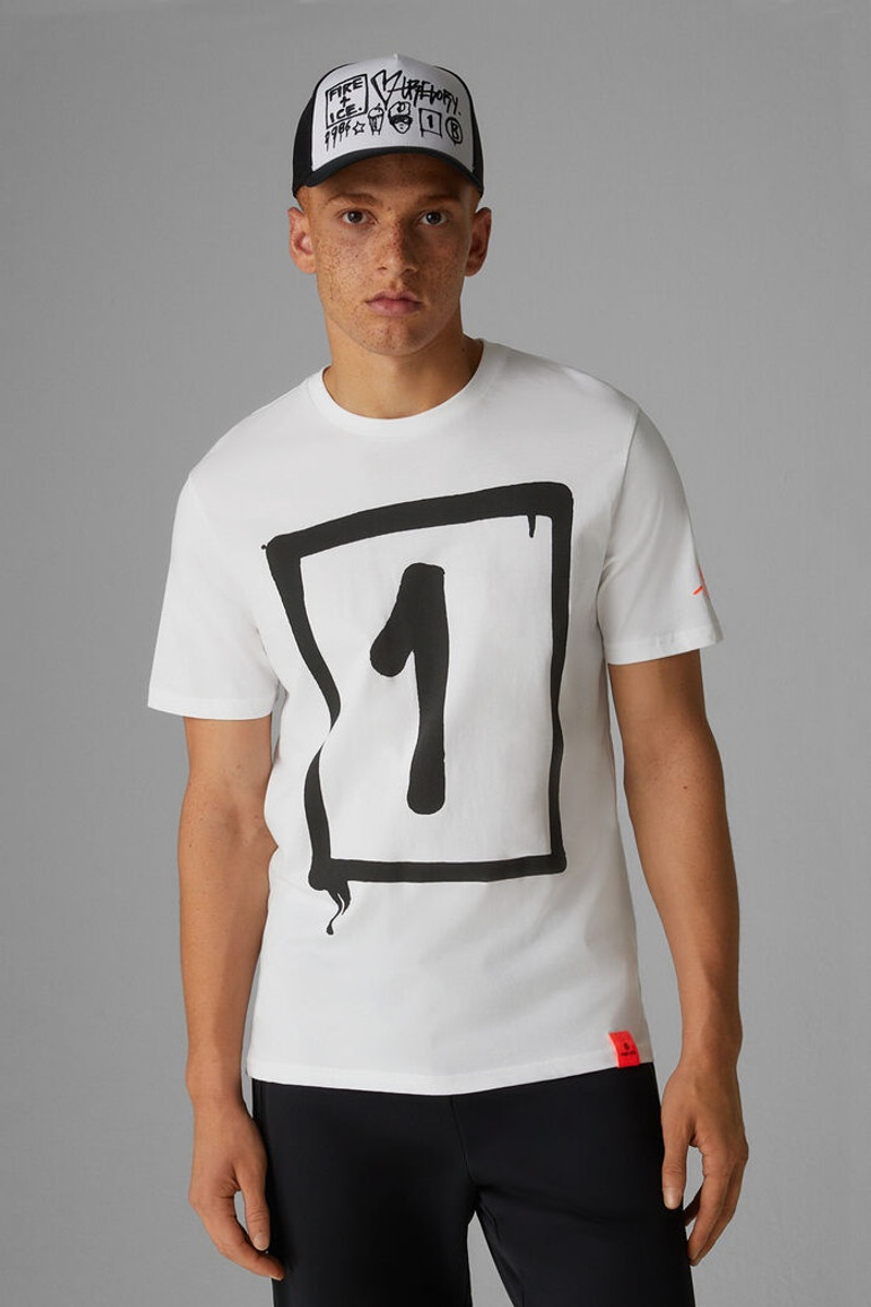 Vito T-shirt in White/Black 2