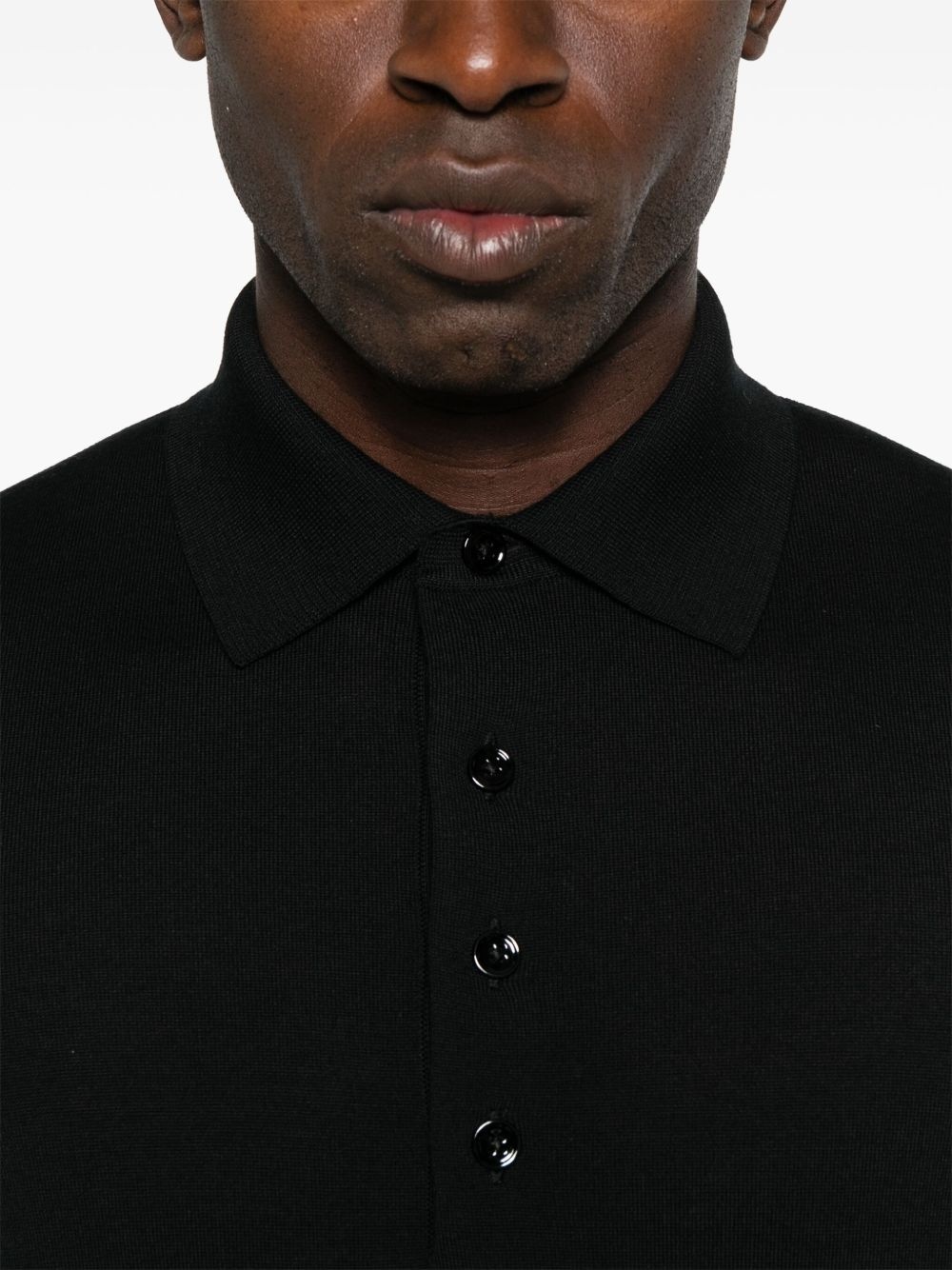 wool polo shirt - 4