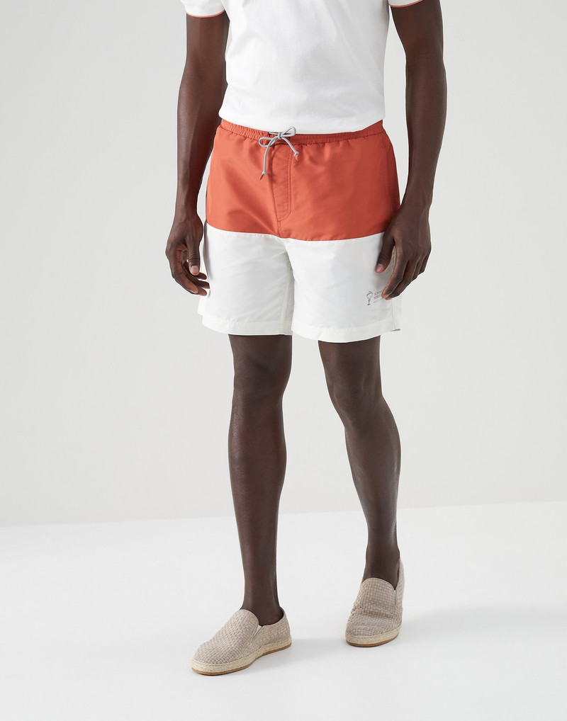 Two-tone swim shorts 1