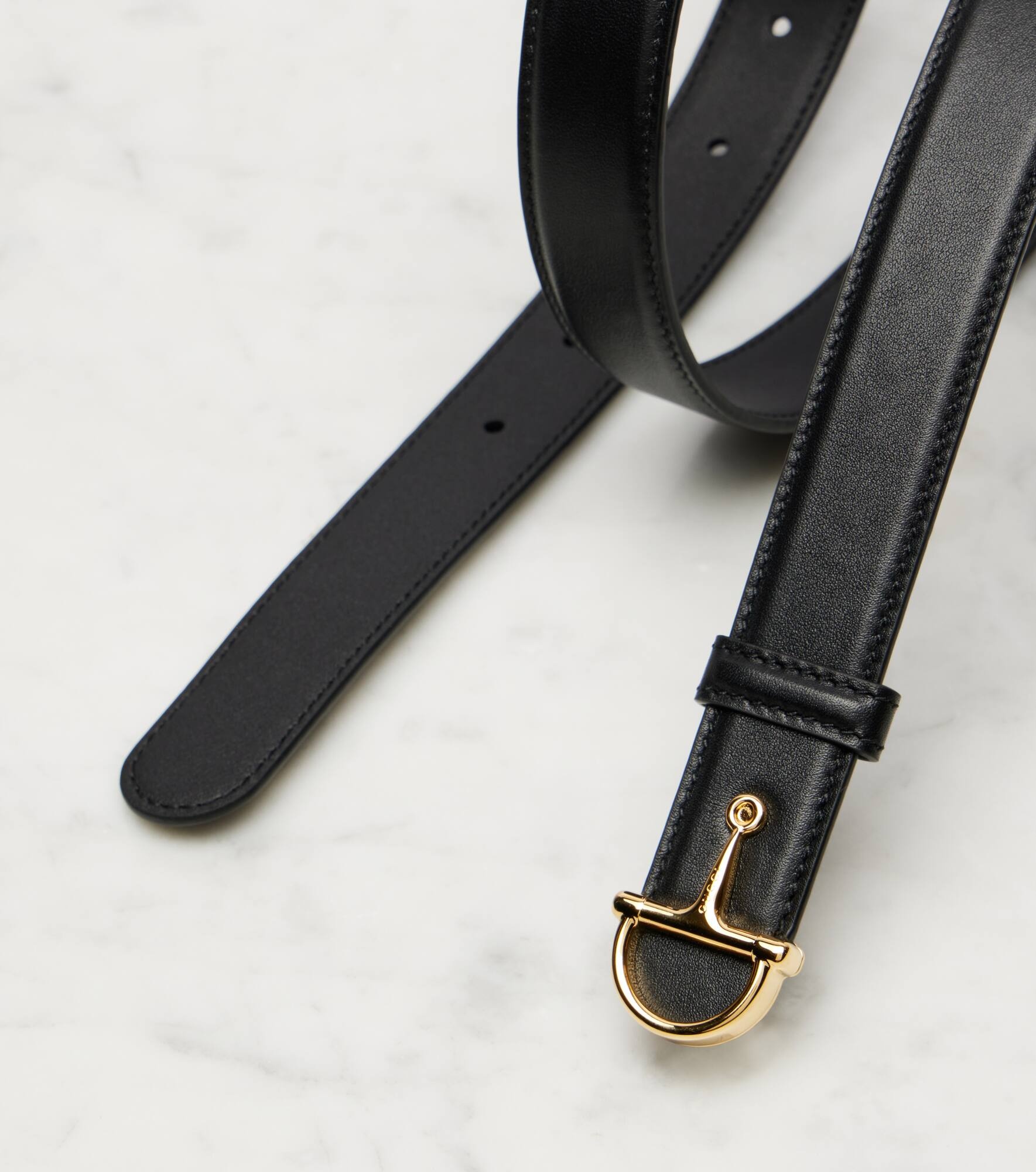 Horsebit leather belt - 3