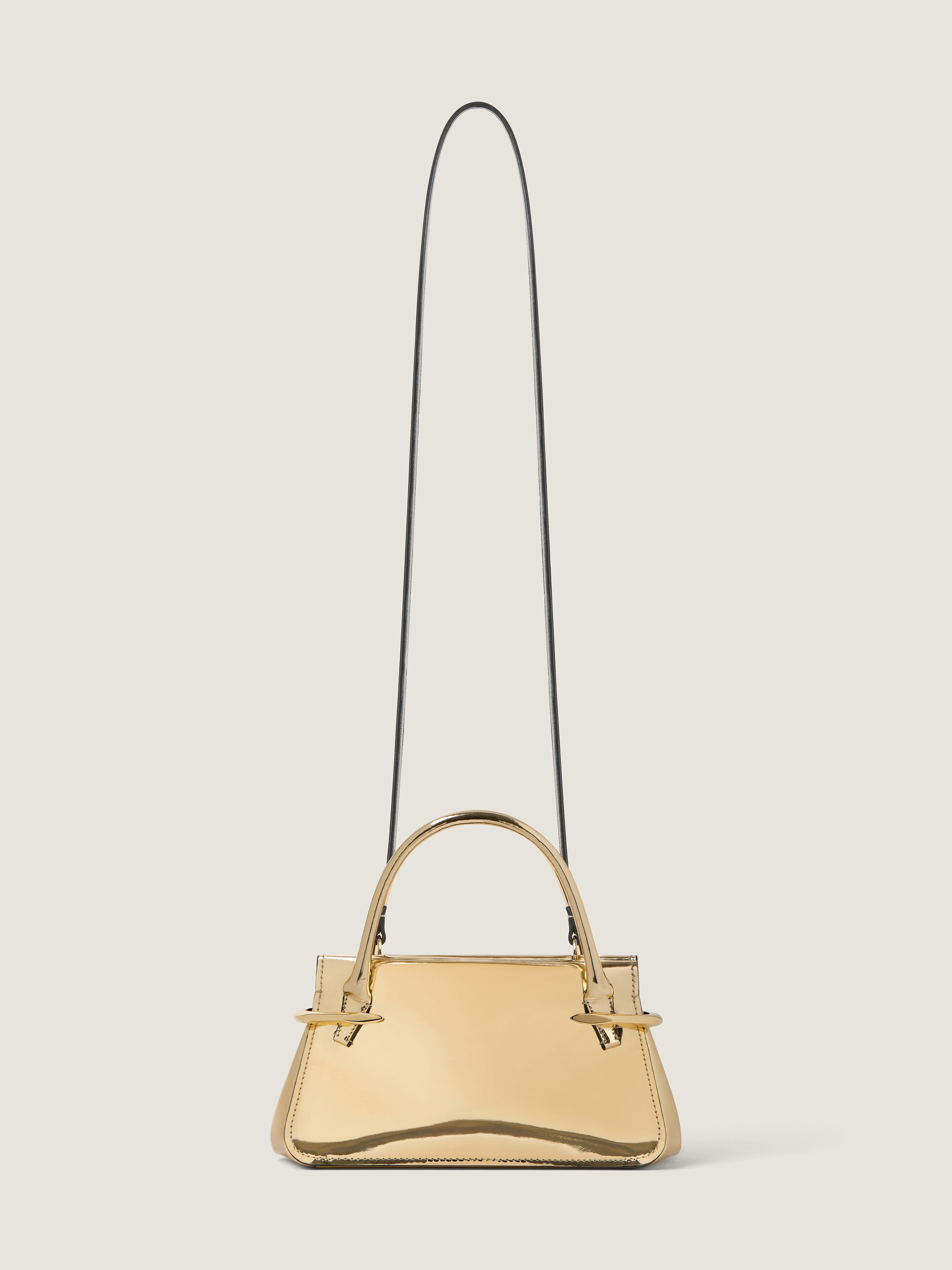 MINI PINCH BAG IN MIRROR EFFECT LEATHER - 4