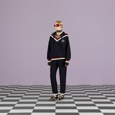 GUCCI Cotton jersey track bottoms outlook