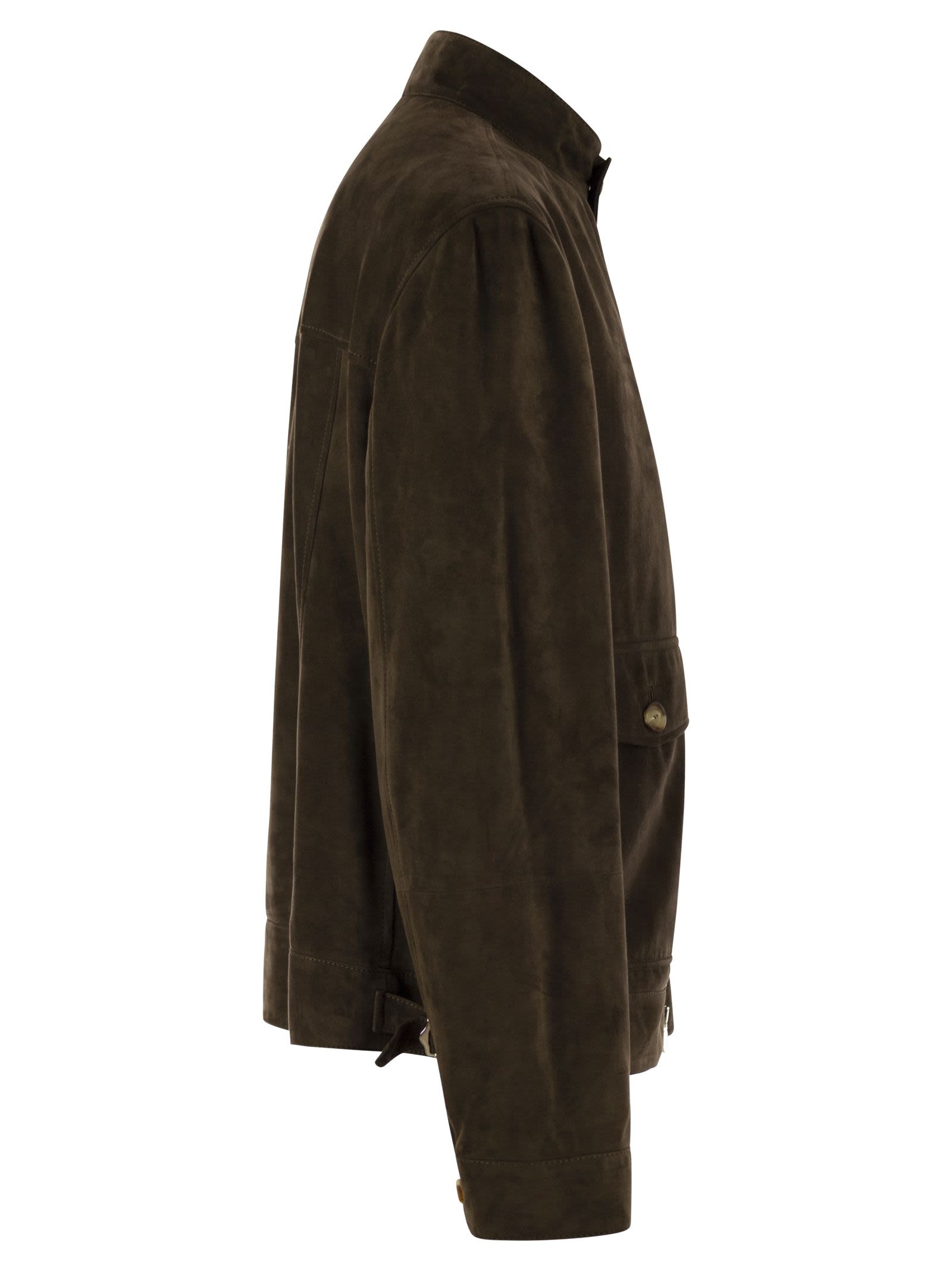 Brunello Cucinelli Men Suede Jacket - 3