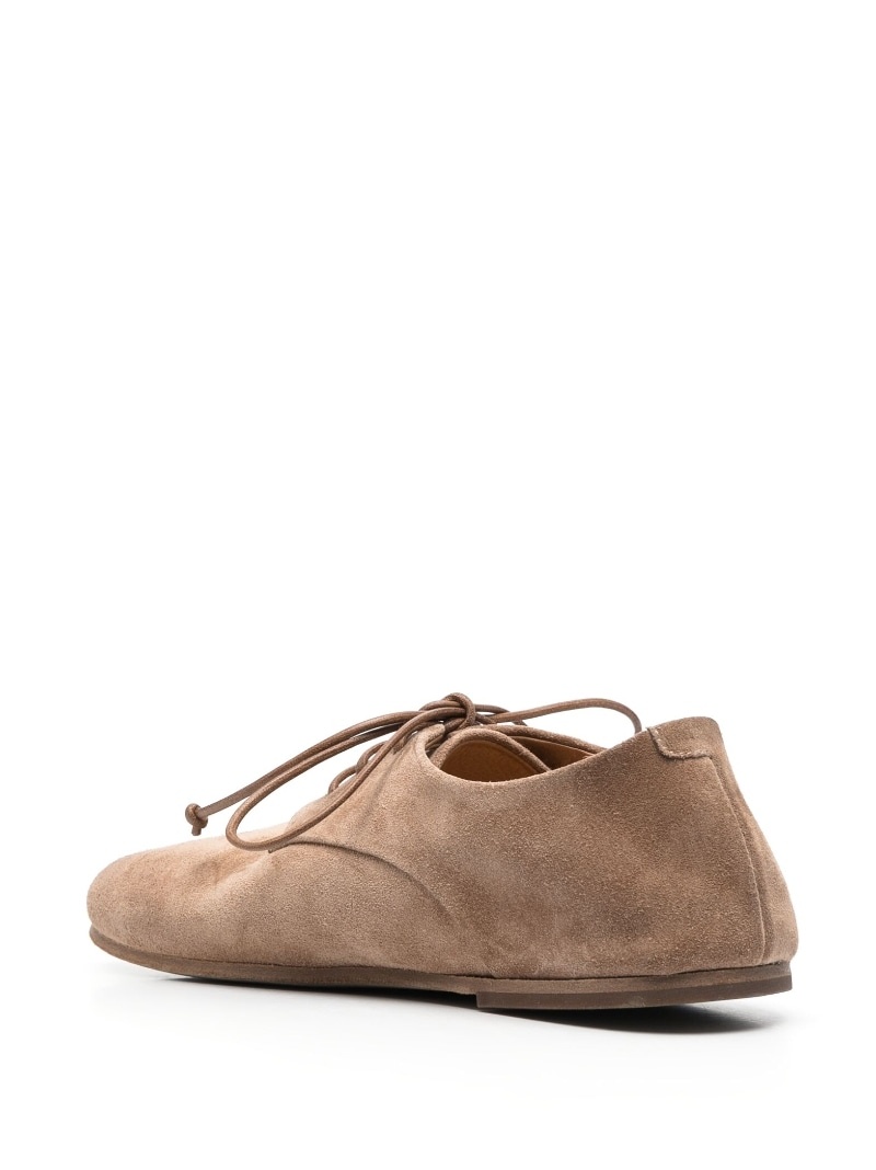 lace-up suede brogues - 6