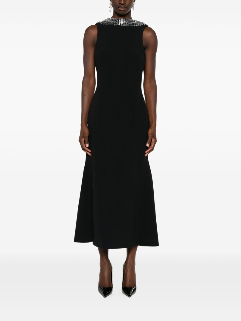 embellished-collar sleeveless midi dress 3