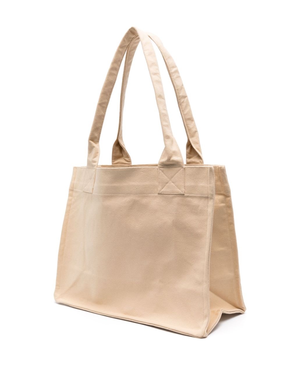 logo-embroidered canvas tote bag - 3