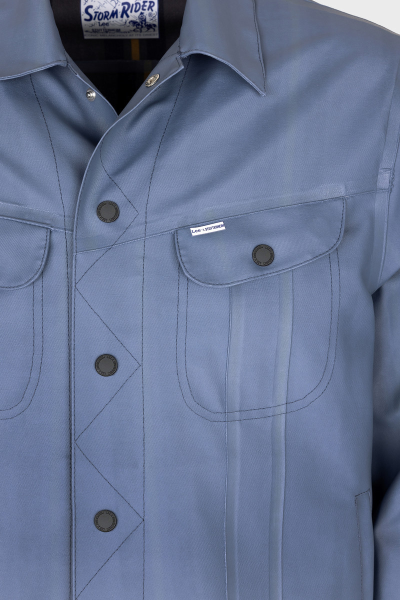 Men's Lee® x STUTTERHEIM Storm Rider™ Jacket Ash Blue 5