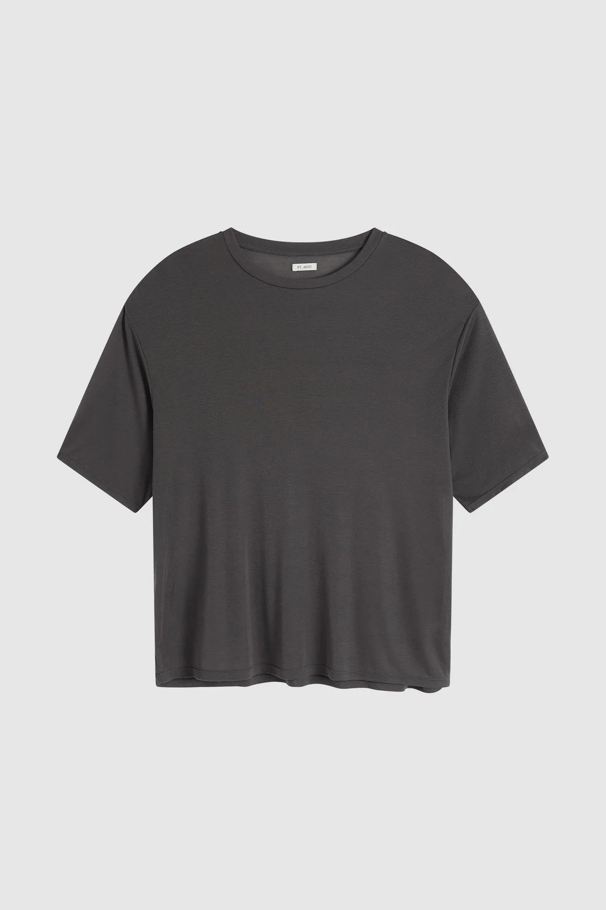 Fine Jersey Relaxed Tee - Soot - 1