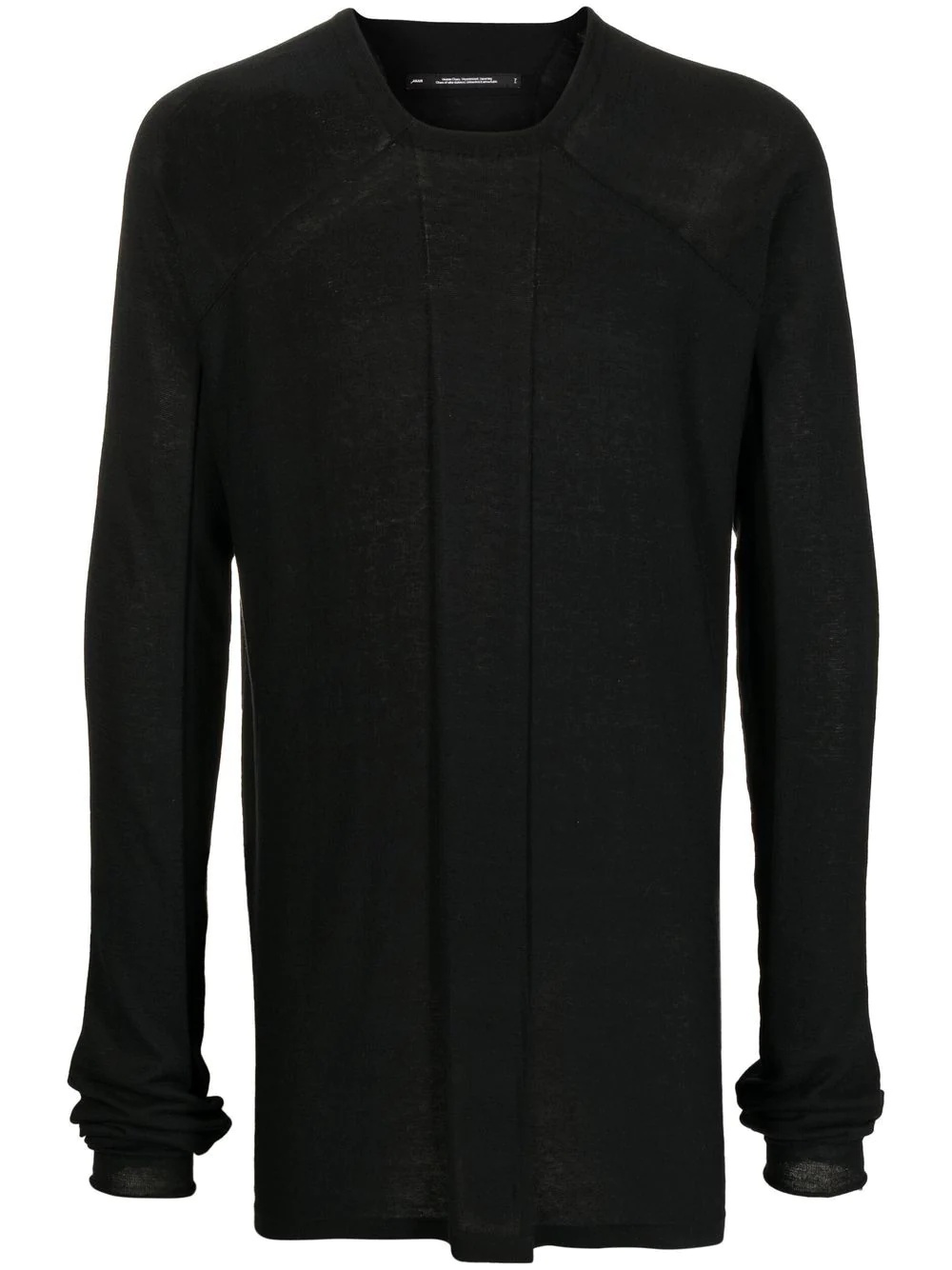 panelled longline jumper - 1