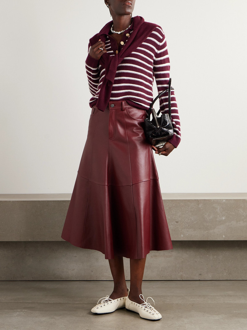 Allude Striped Wool And Cashmere-blend Polo Sweater outlook