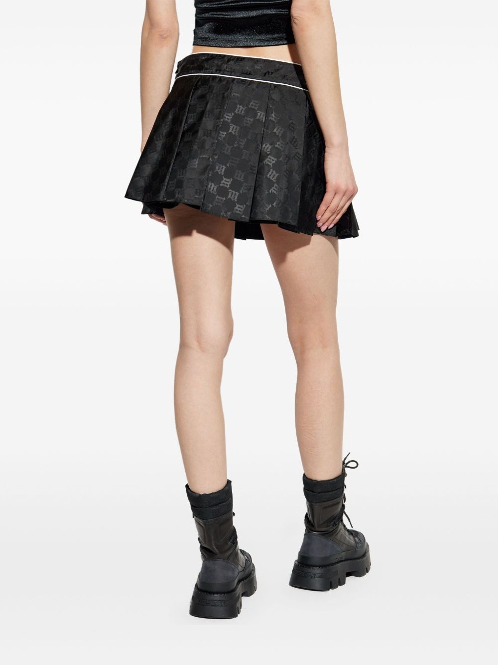 Jacquard Monogram mini skirt - 4