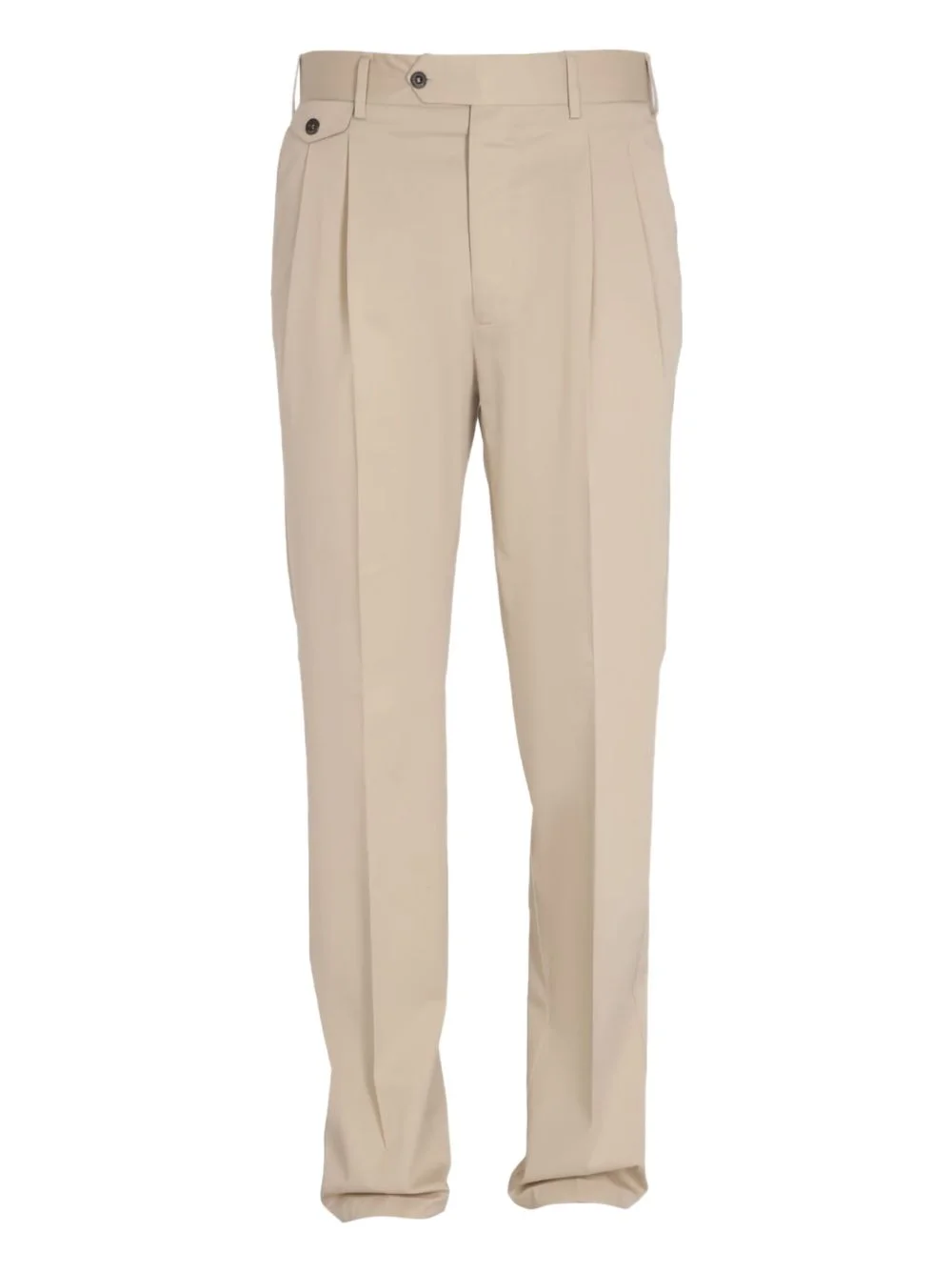 pleated-detail trousers - 1