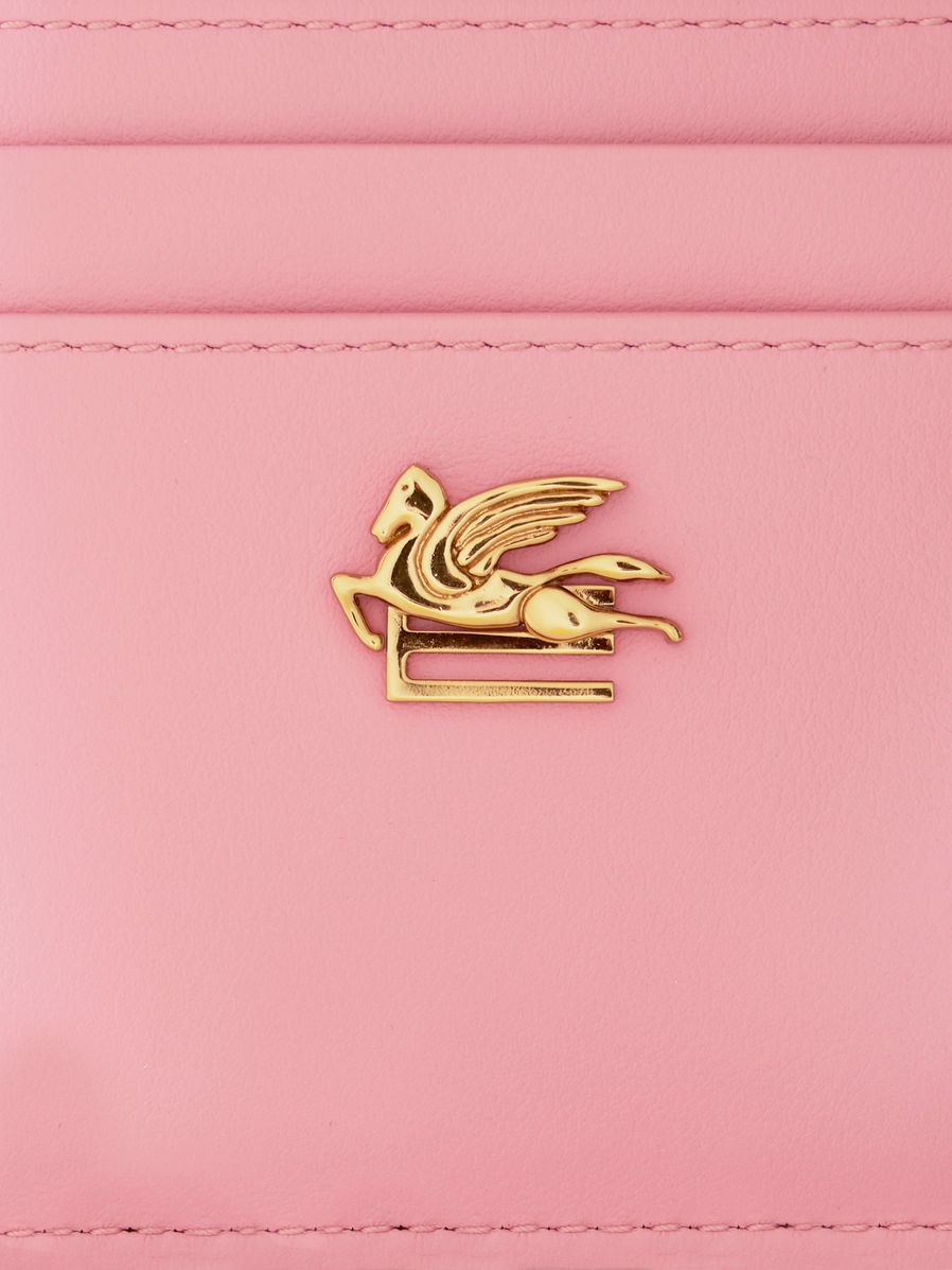 LEATHER CREDIT CARD HOLDER WITH PEGASO - 3