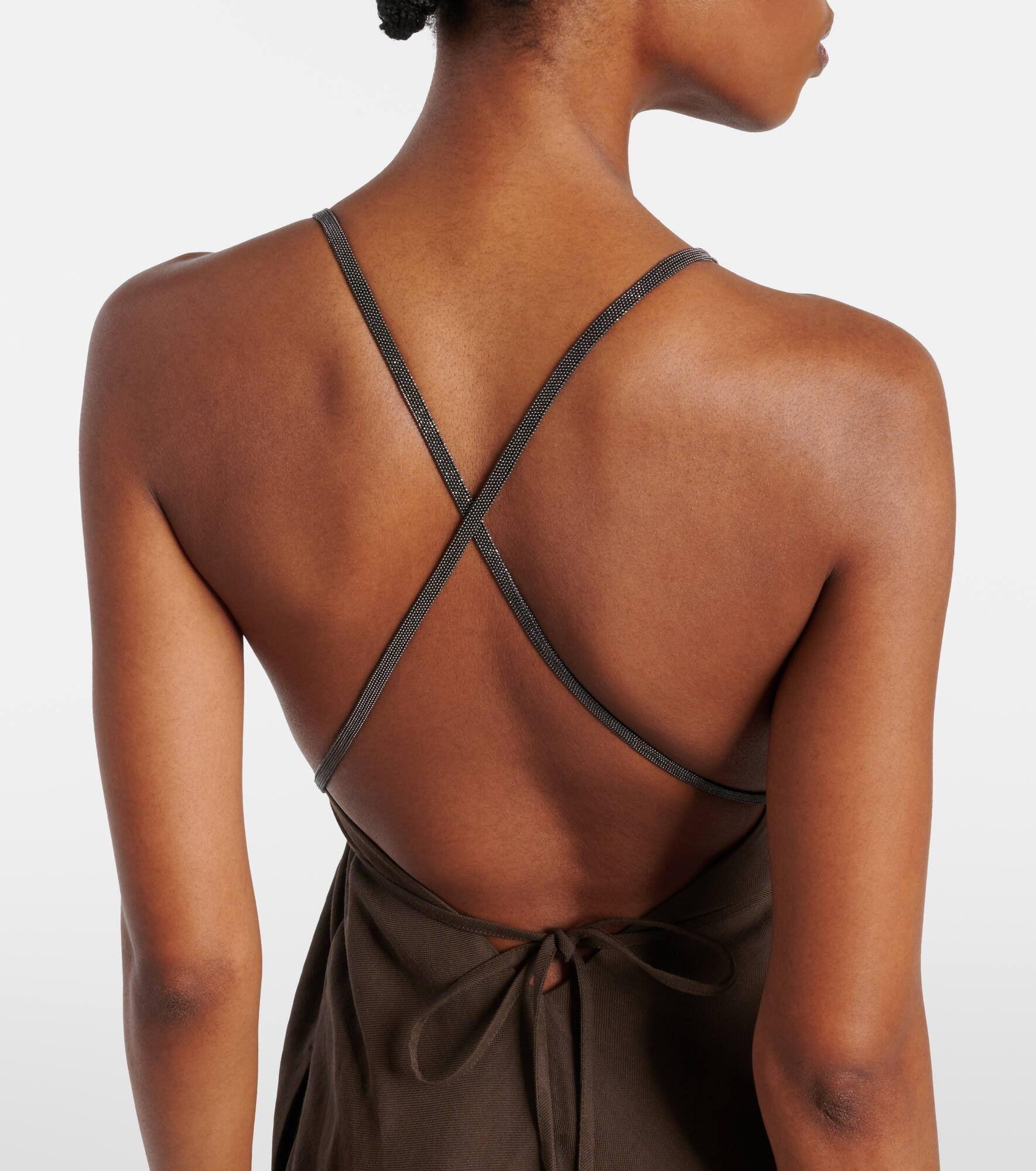 Open-back maxi dress - 6