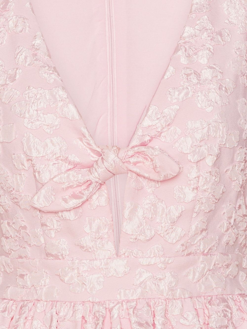puff-sleeve jacquard top - 5