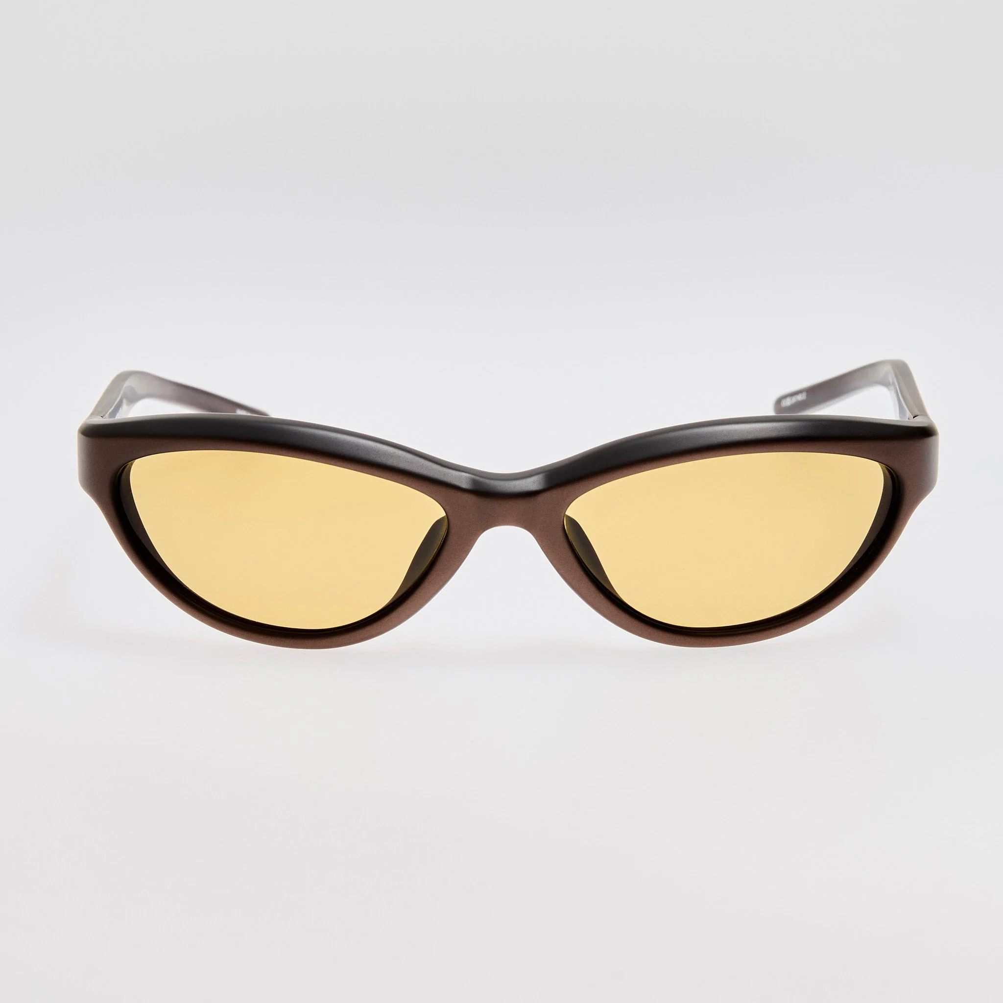 Curvo Sunglasses in Metallic Brown - 1