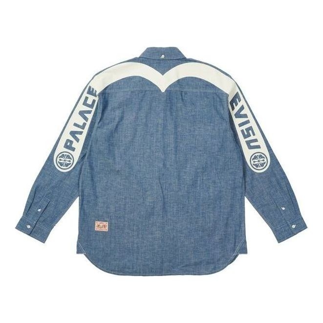 Palace x Evisu Classic Daicock Denim Shirt 'Blue' P21EVSHT001 - 2
