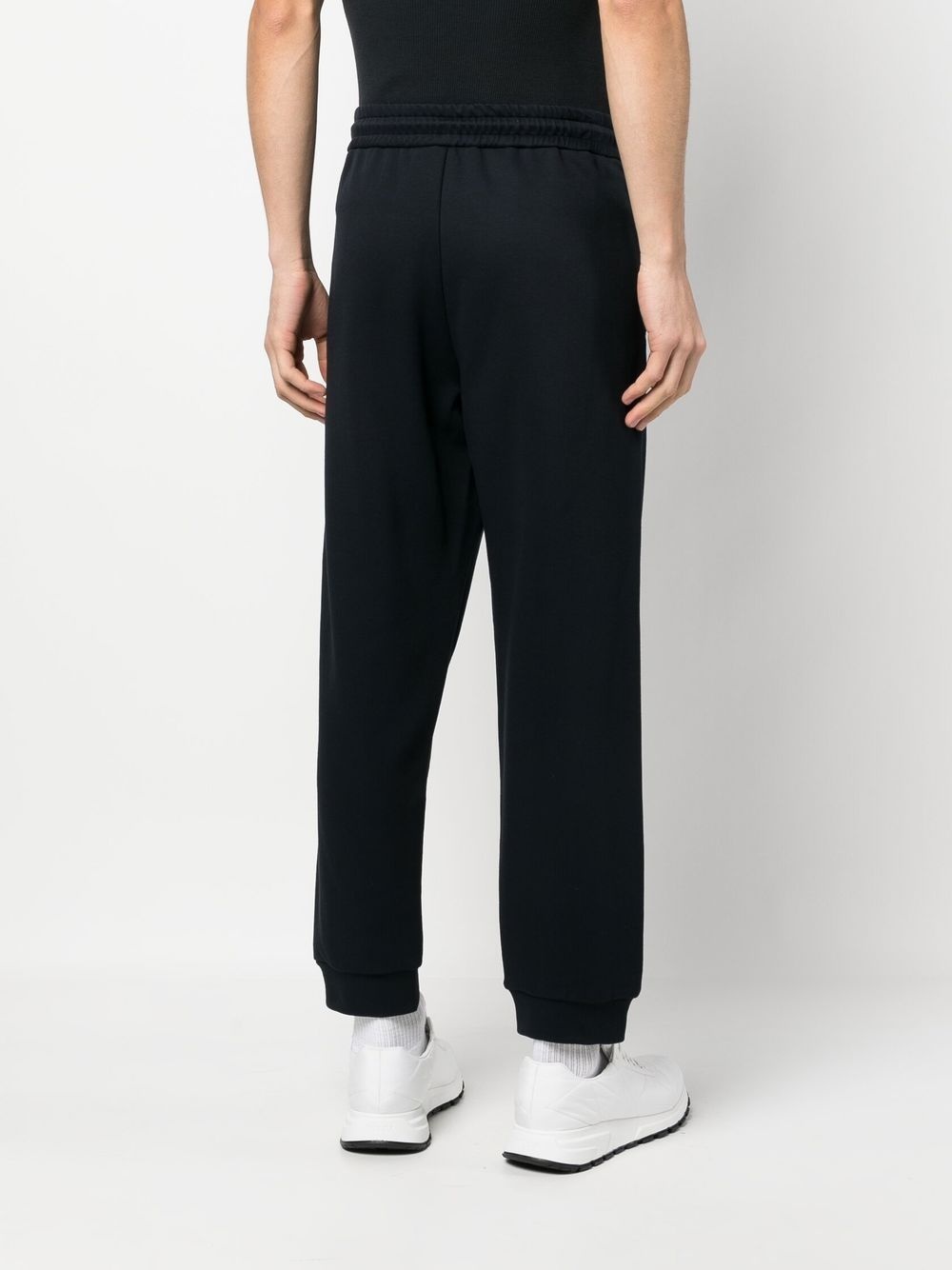 logo-embroidery track pants - 4