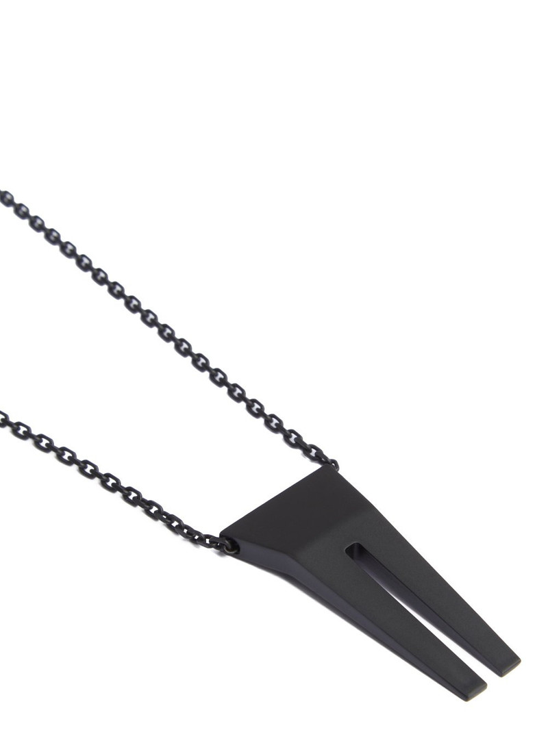 Rick Owens Open Trunk Charme Necklace outlook