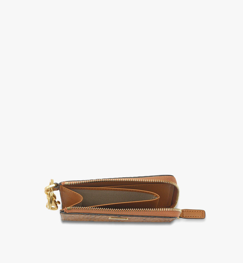 MCM Aren Card Pouch in Visetos outlook