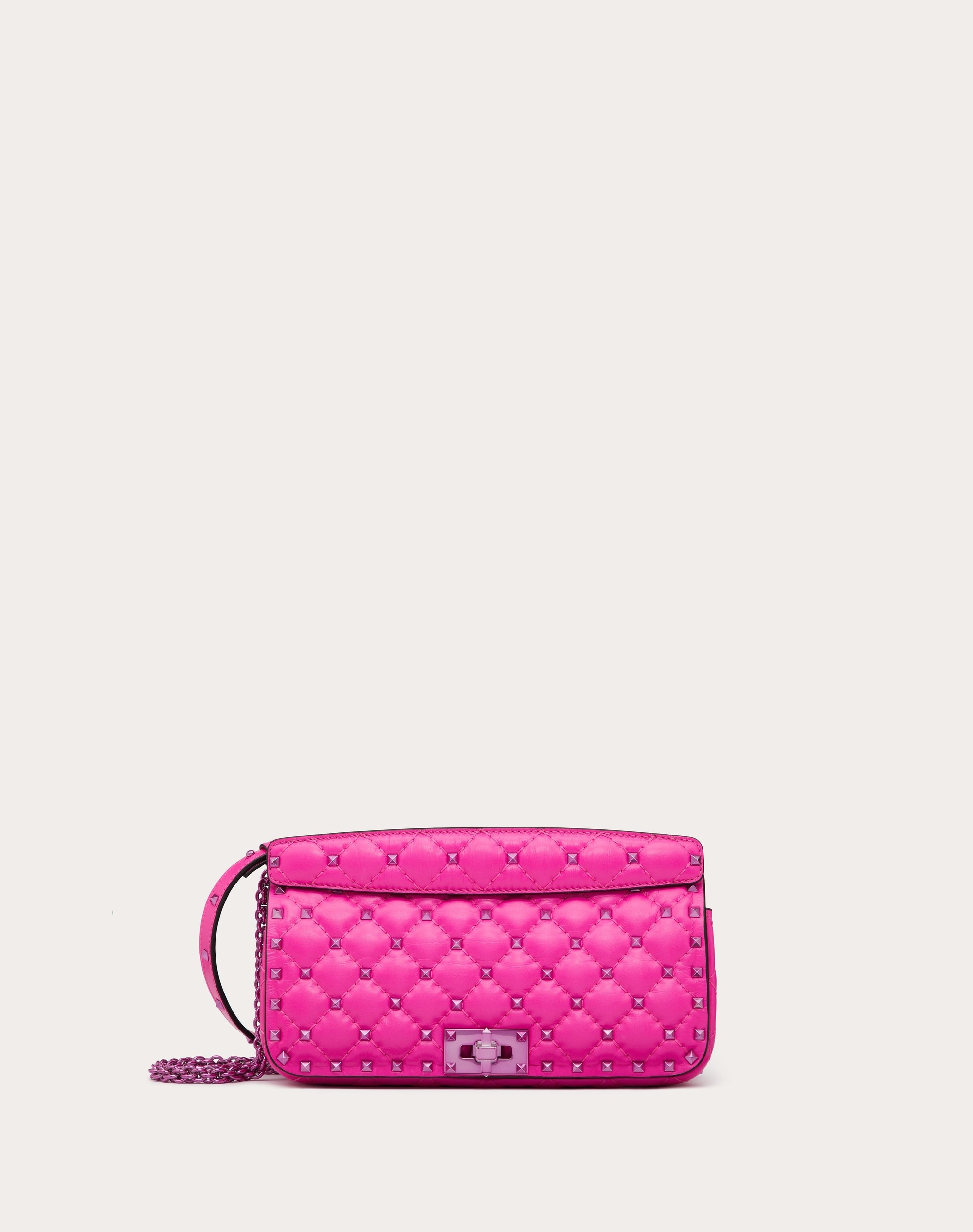 ROCKSTUD SPIKE CALFSKIN SHOULDER BAG - 1