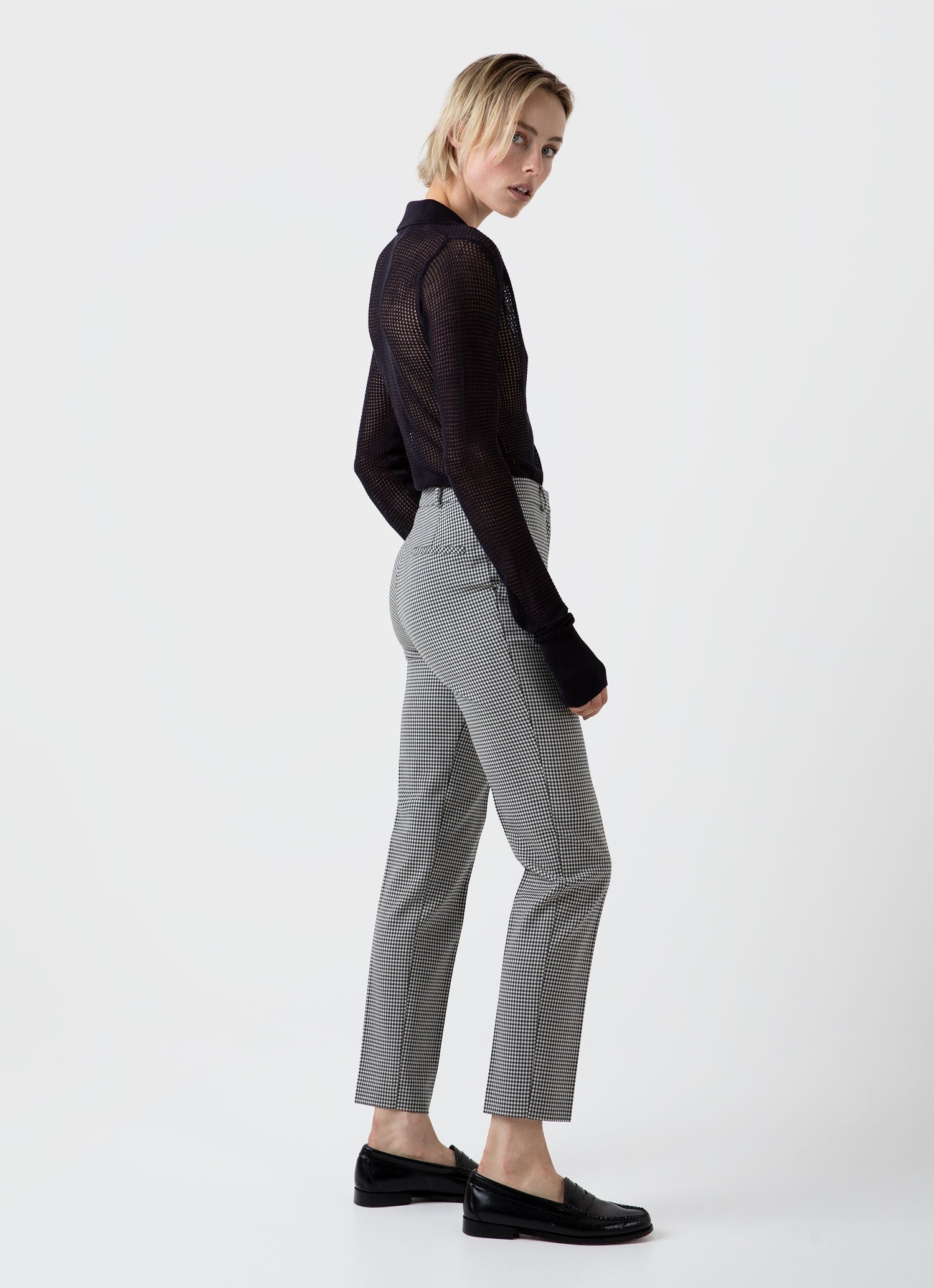 Edie Campbell Open Knit Silk Polo - 3