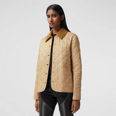 Burberry Corduroy Collar Diamond Quilted Jacket outlook