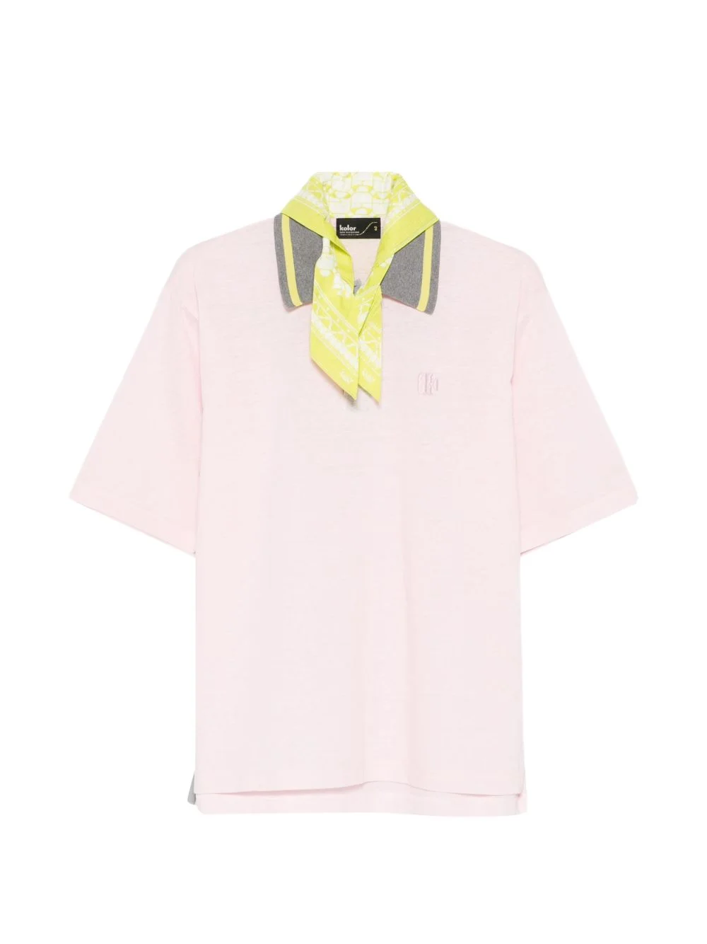 logo-embroidered polo shirt - 1