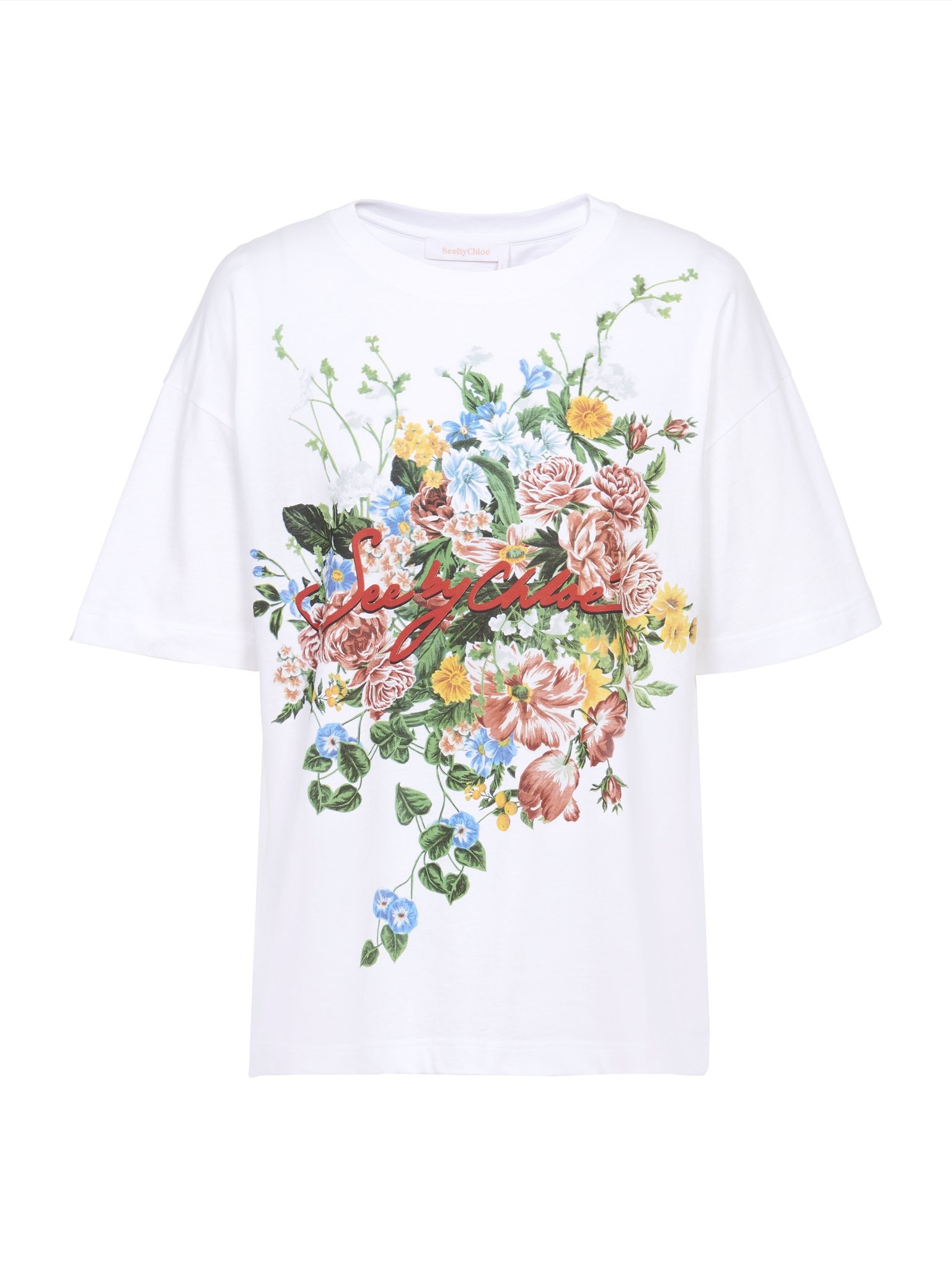 FLORAL-PRINT T-SHIRT - 1