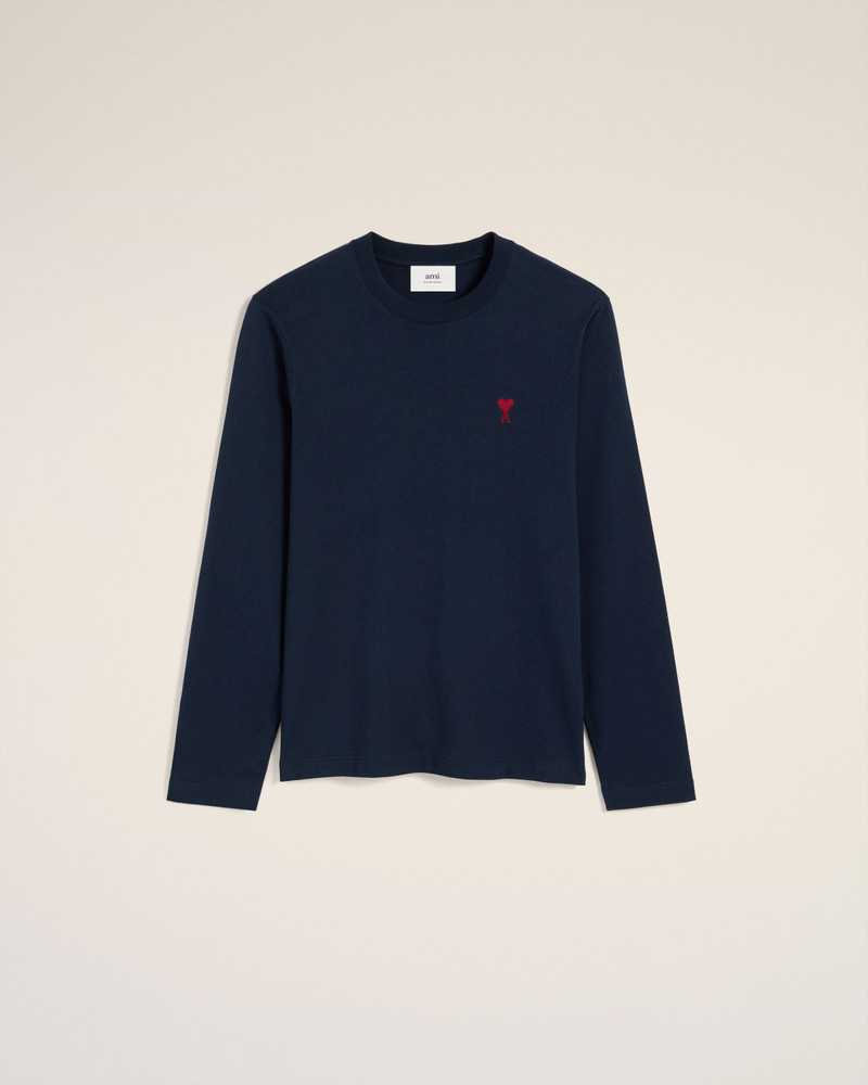 AMI Paris NAVY COTTON AMI DE CŒUR T-SHIRT outlook