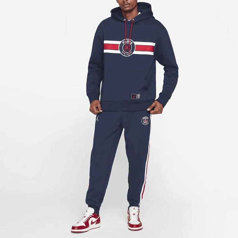 Jordan Men's Air Jordan Paris Saint-Germain Team Logo Printing Sports Blue DJ3928-410 outlook