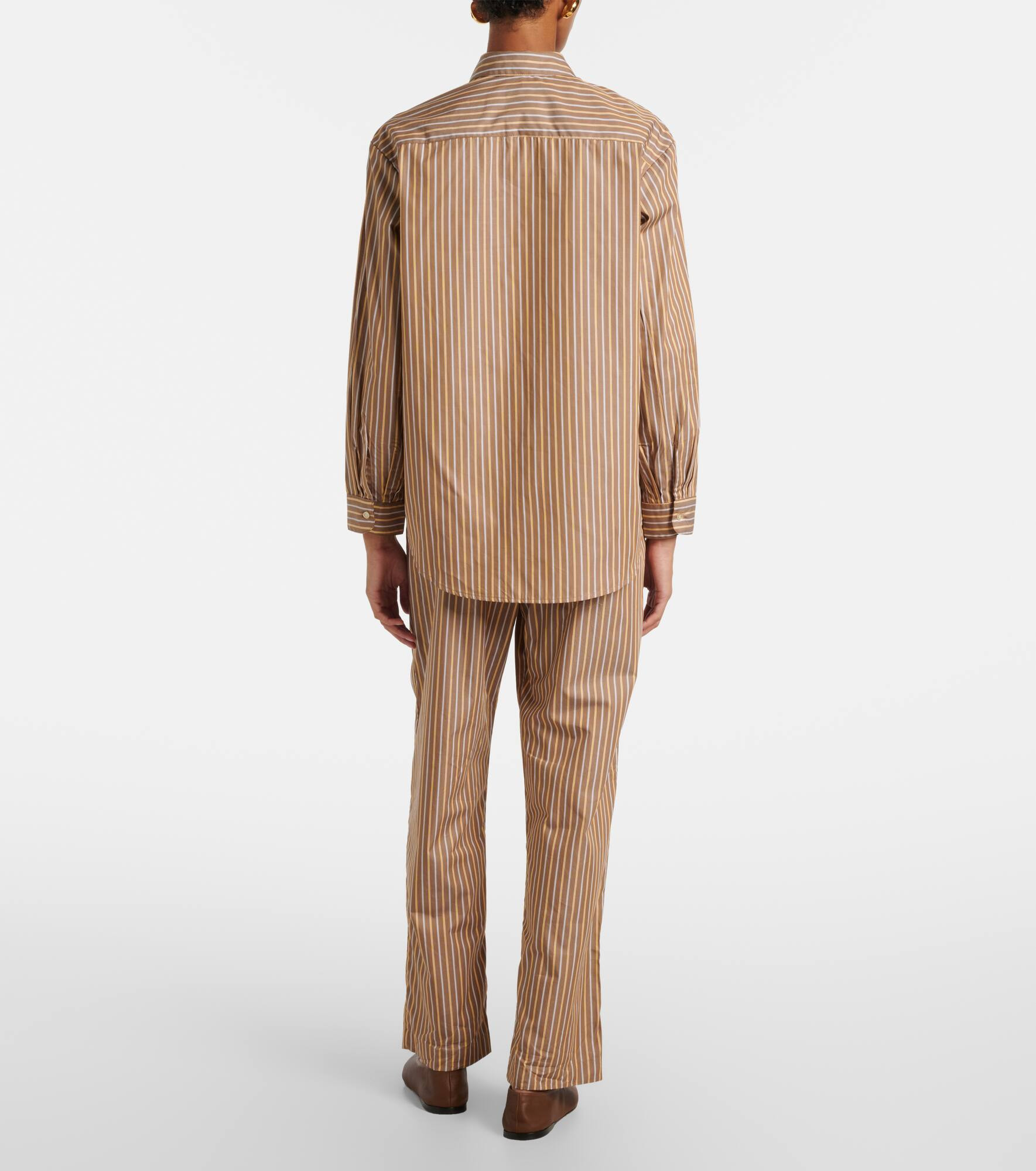 Yoshi striped cotton-blend twill shirt - 3