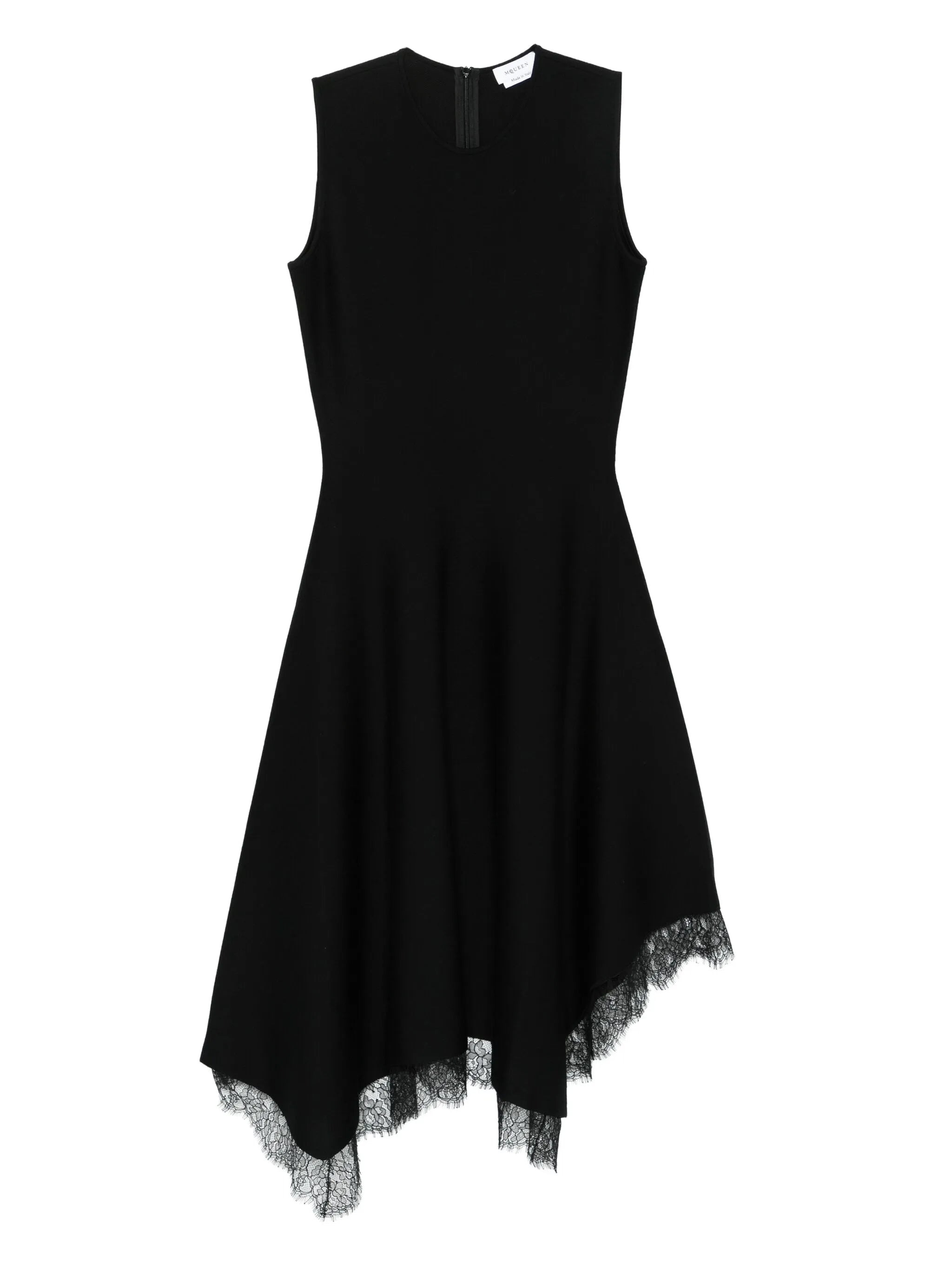 Alexander Mcqueen Lace-trimmed Sleeveless Dress - 1