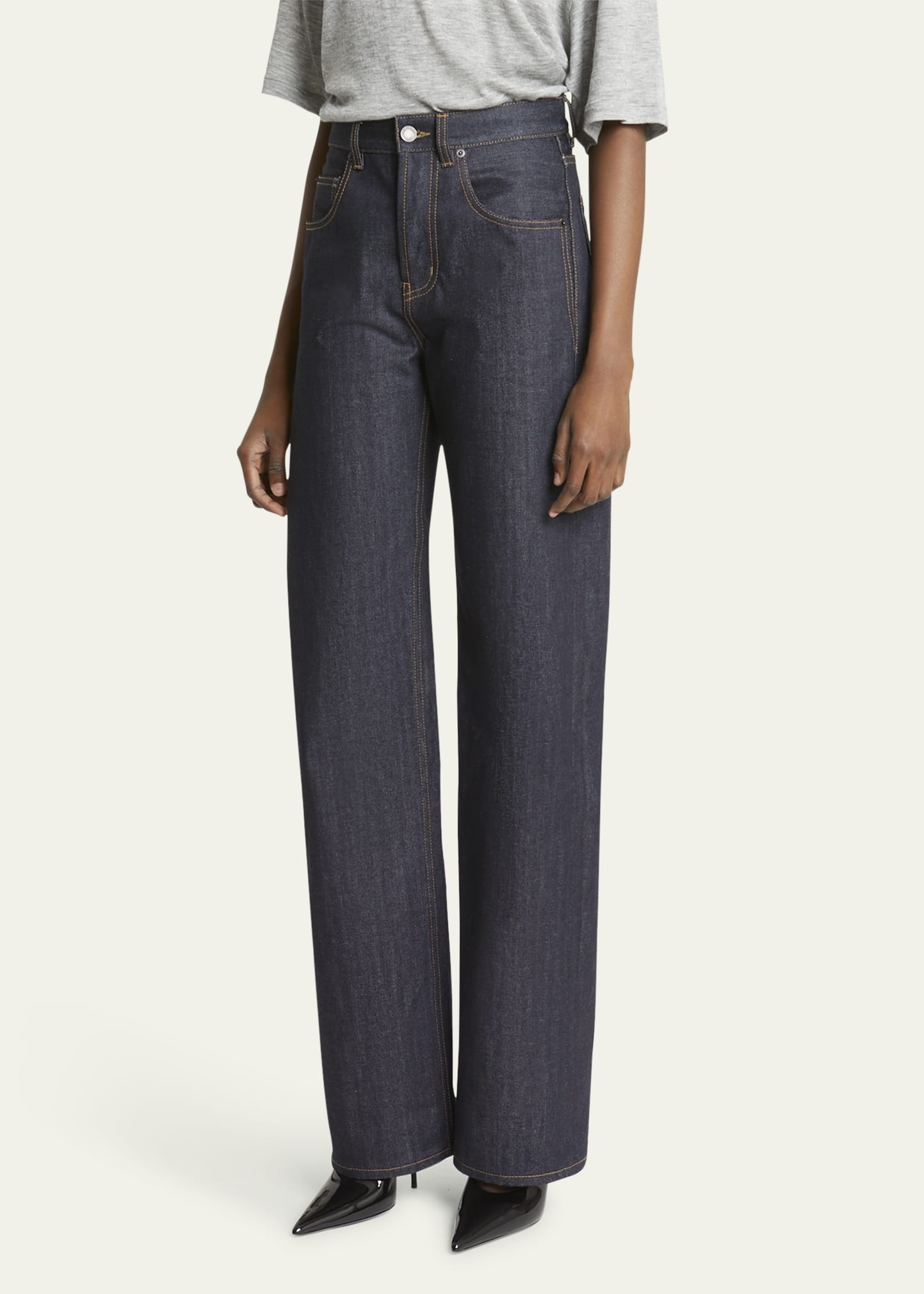 Cotton Bootcut Jeans - 4