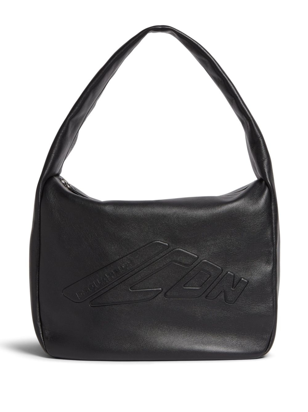 logo-embossed leather tote bag - 1