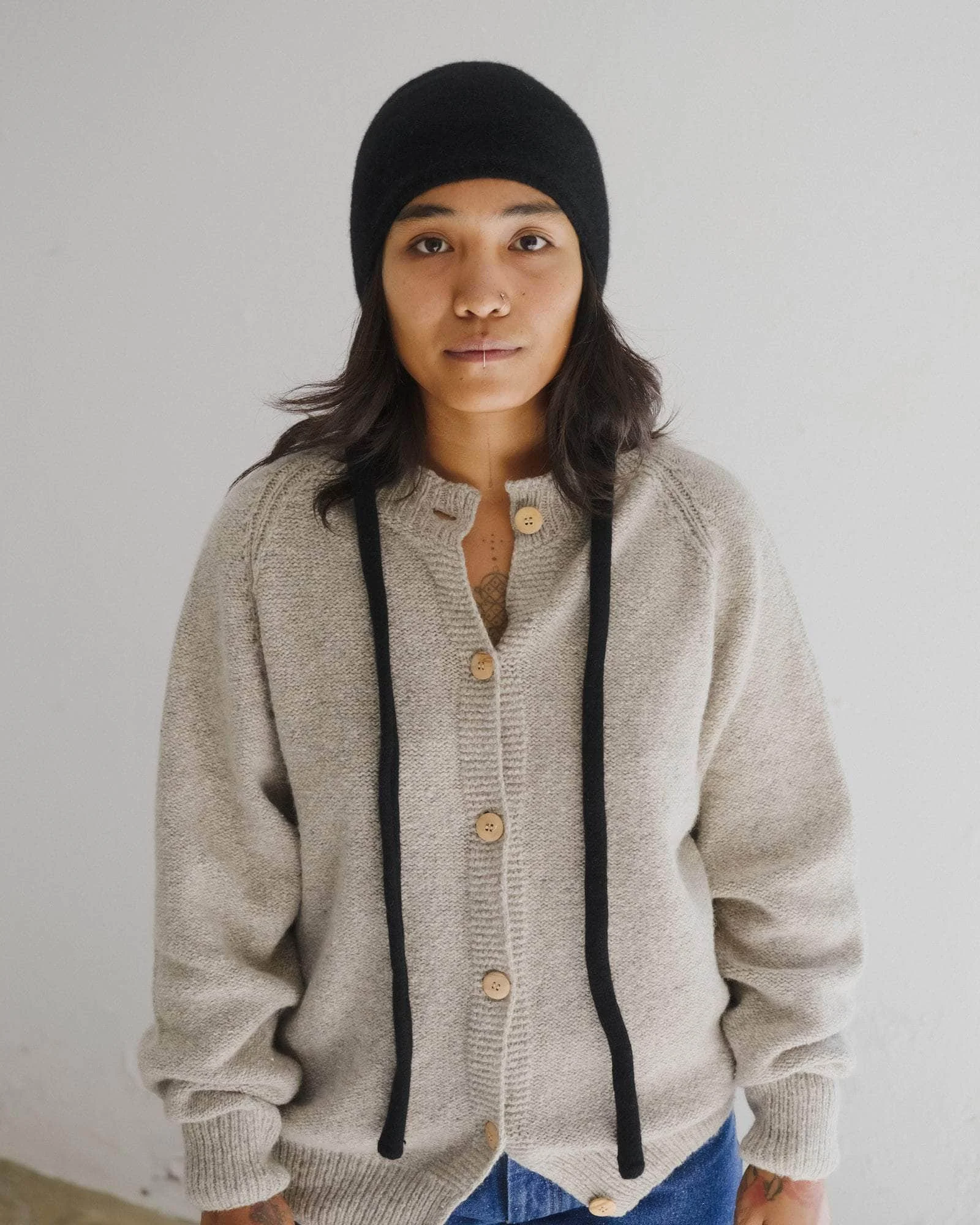 Tier Hood - Recycled Cashmere - 1