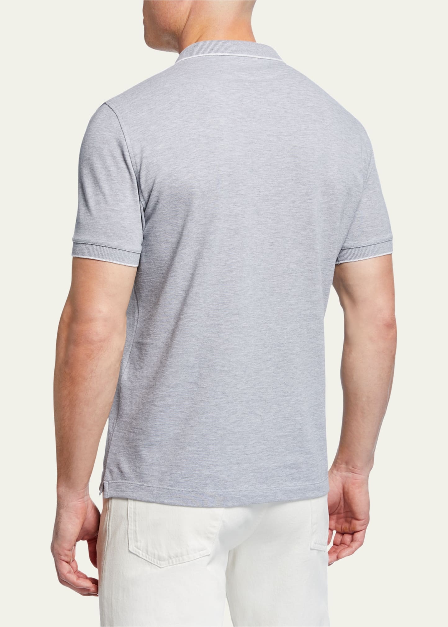 Men's Solid Pique Polo Shirt - 2