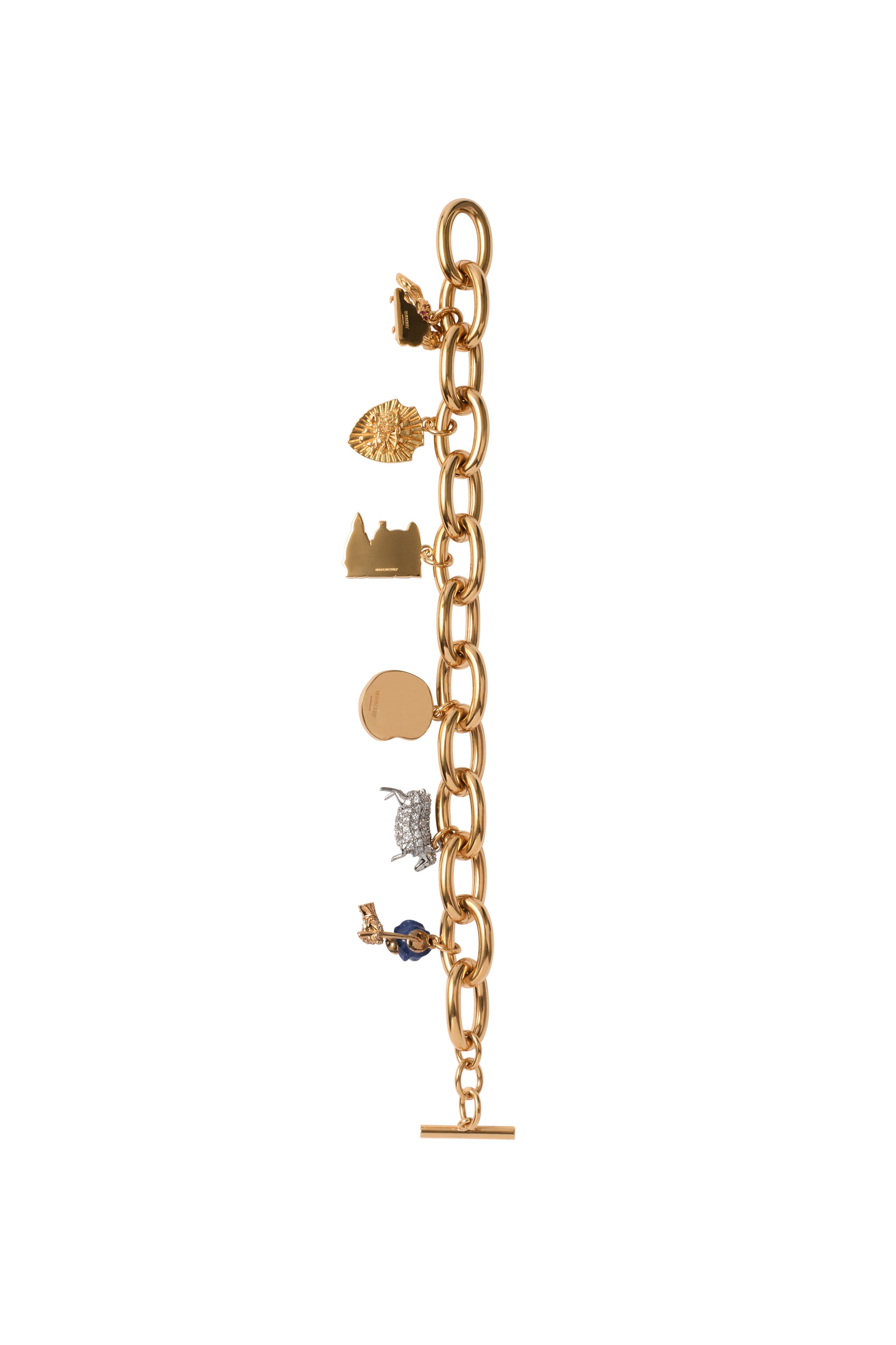burberry Charm Bracelet in Gold/multicolour at Nordstrom - 4
