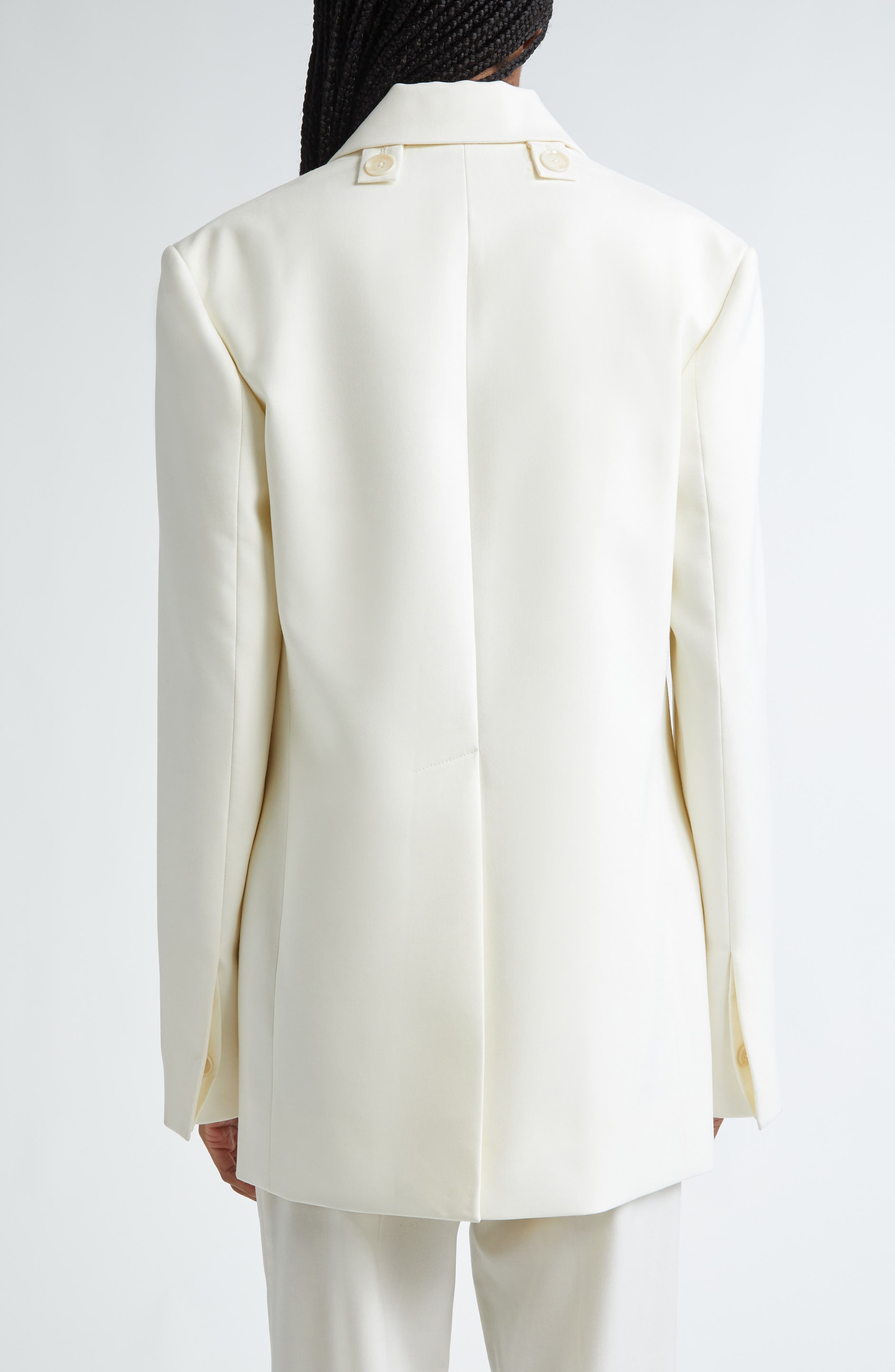 Proenza Schouler Archer Single Breasted Stretch Twill Blazer in Wax at Nordstrom - 3