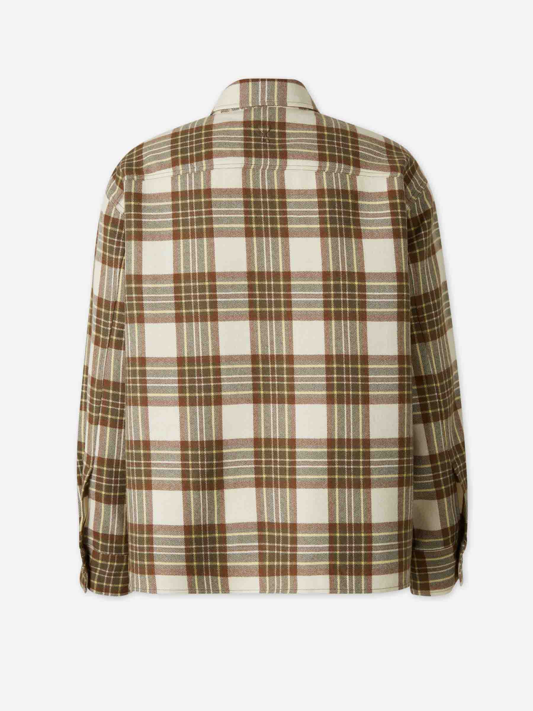 WOOL CHECK OVER SHIRT - 2