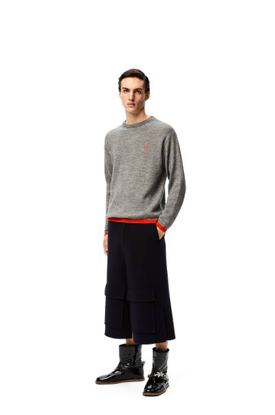 Loewe Patch pocket shorts in wool and cashmere outlook