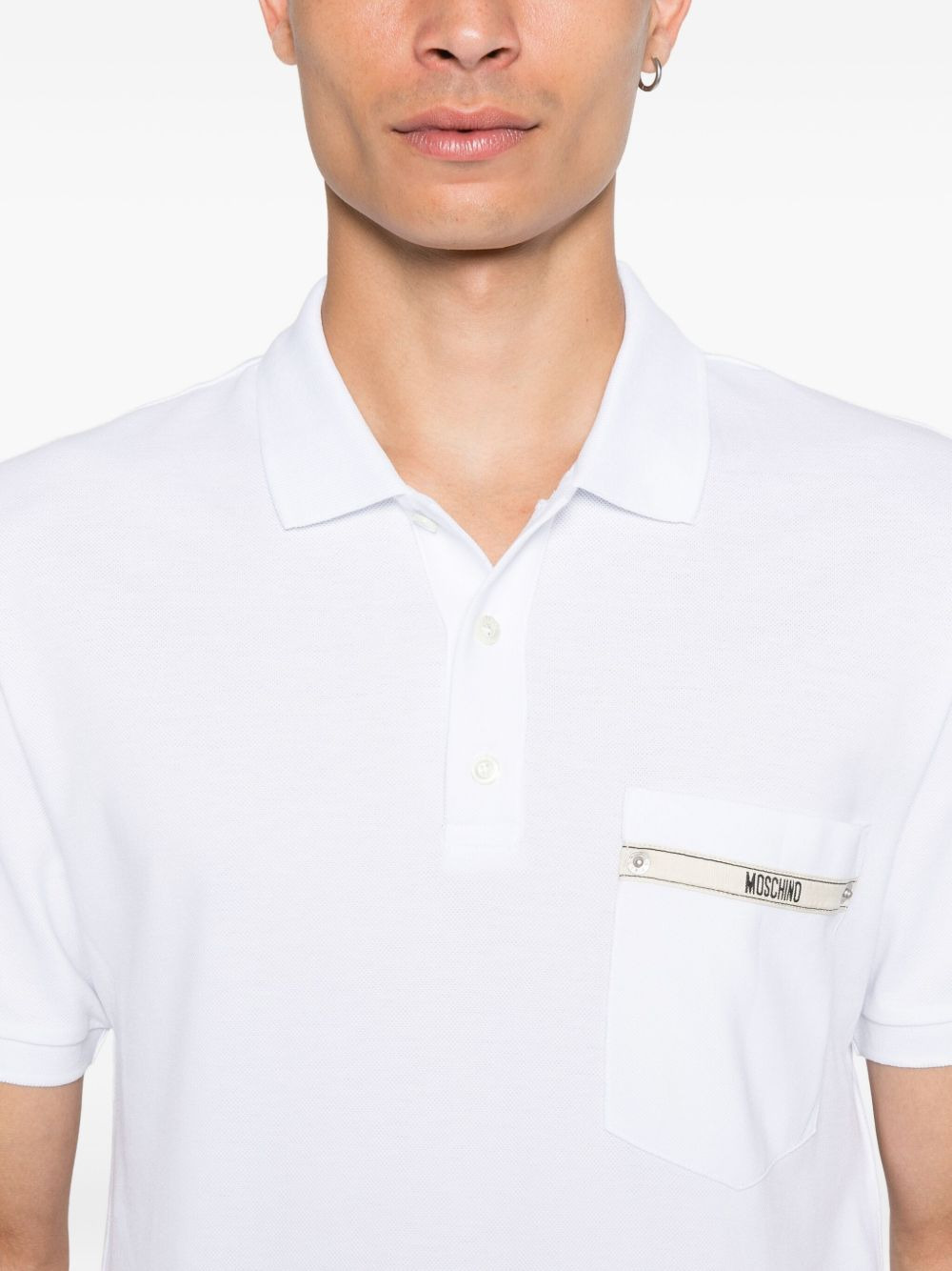 logo-detail polo shirt - 4